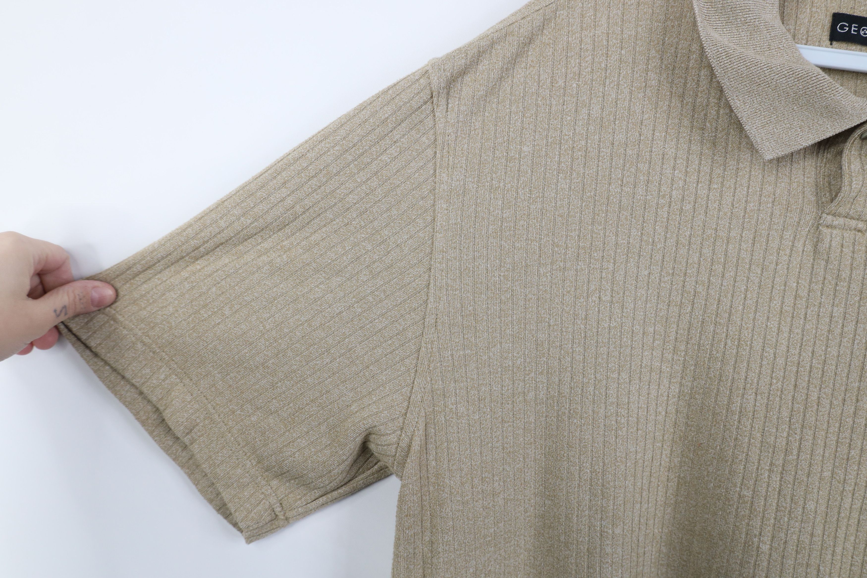 Vintage Vintage 90s Y2K Streetwear Ribbed Collared Golf Polo Shirt Size US L / EU 52-54 / 3 - 8 Thumbnail