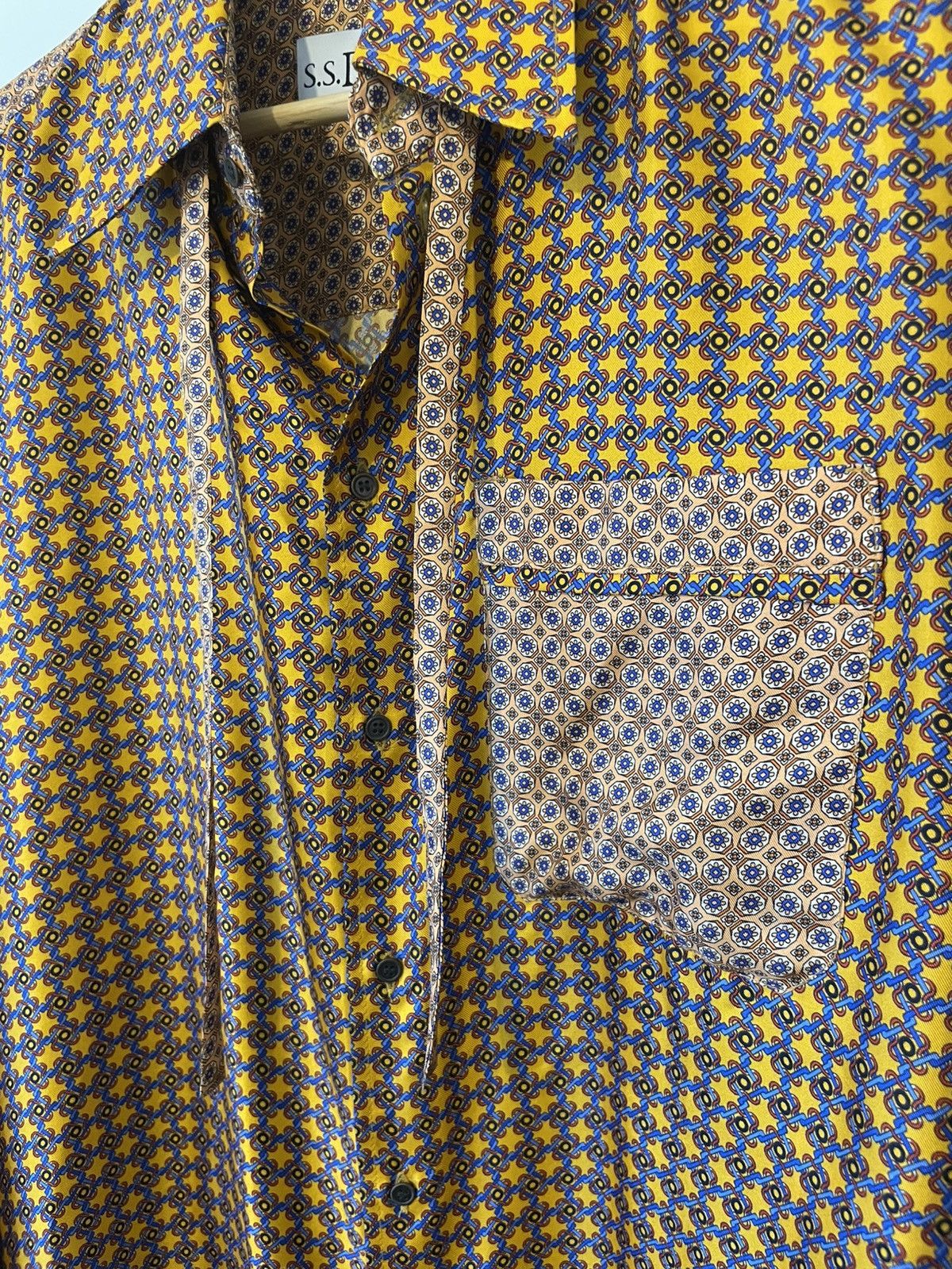 S.S.Daley AW21 Geometric print silk pyjama shirt Size US S / EU 44-46 / 1 - 5 Thumbnail