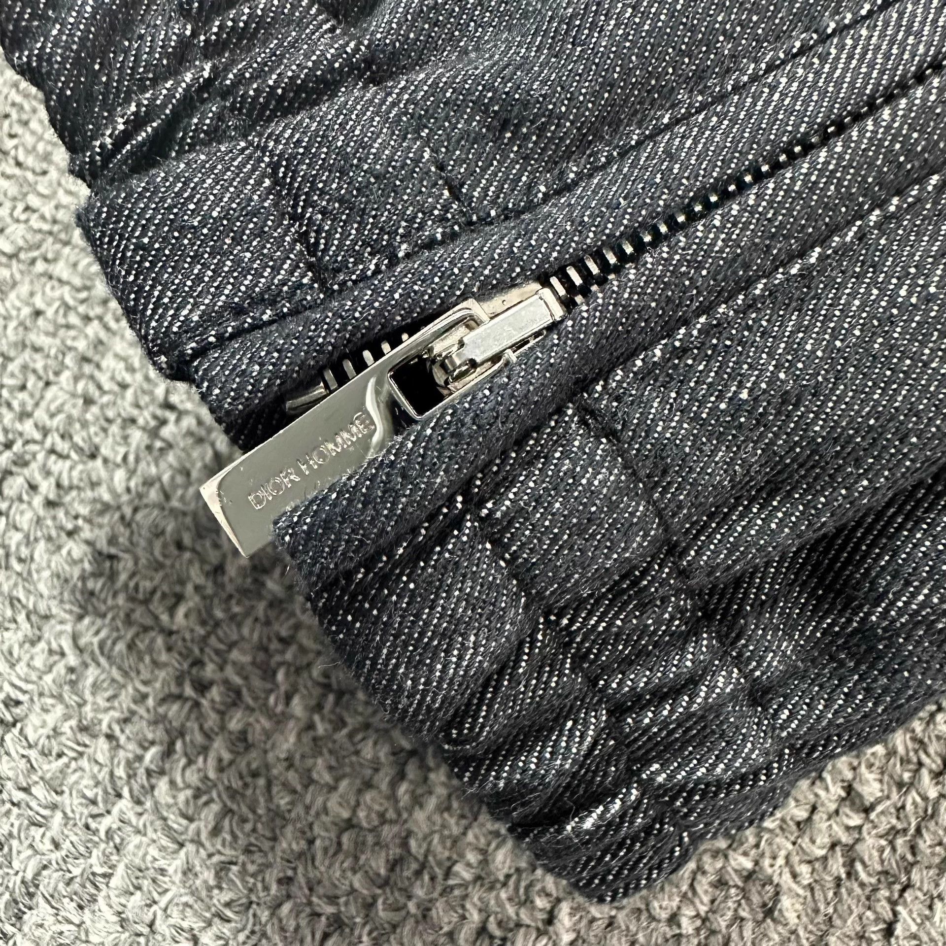 Dior Dior Charcoal Snowflake Twill Zip Drawstring Pant Size US 28 / EU 44 - 3 Thumbnail