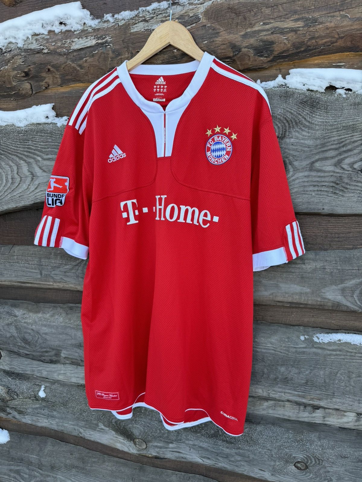 Adidas × Vintage 2009 Adidas Bayern Munich #44 Tumoshchuk vintage jersey Size US XXL / EU 58 / 5 - 2 Thumbnail