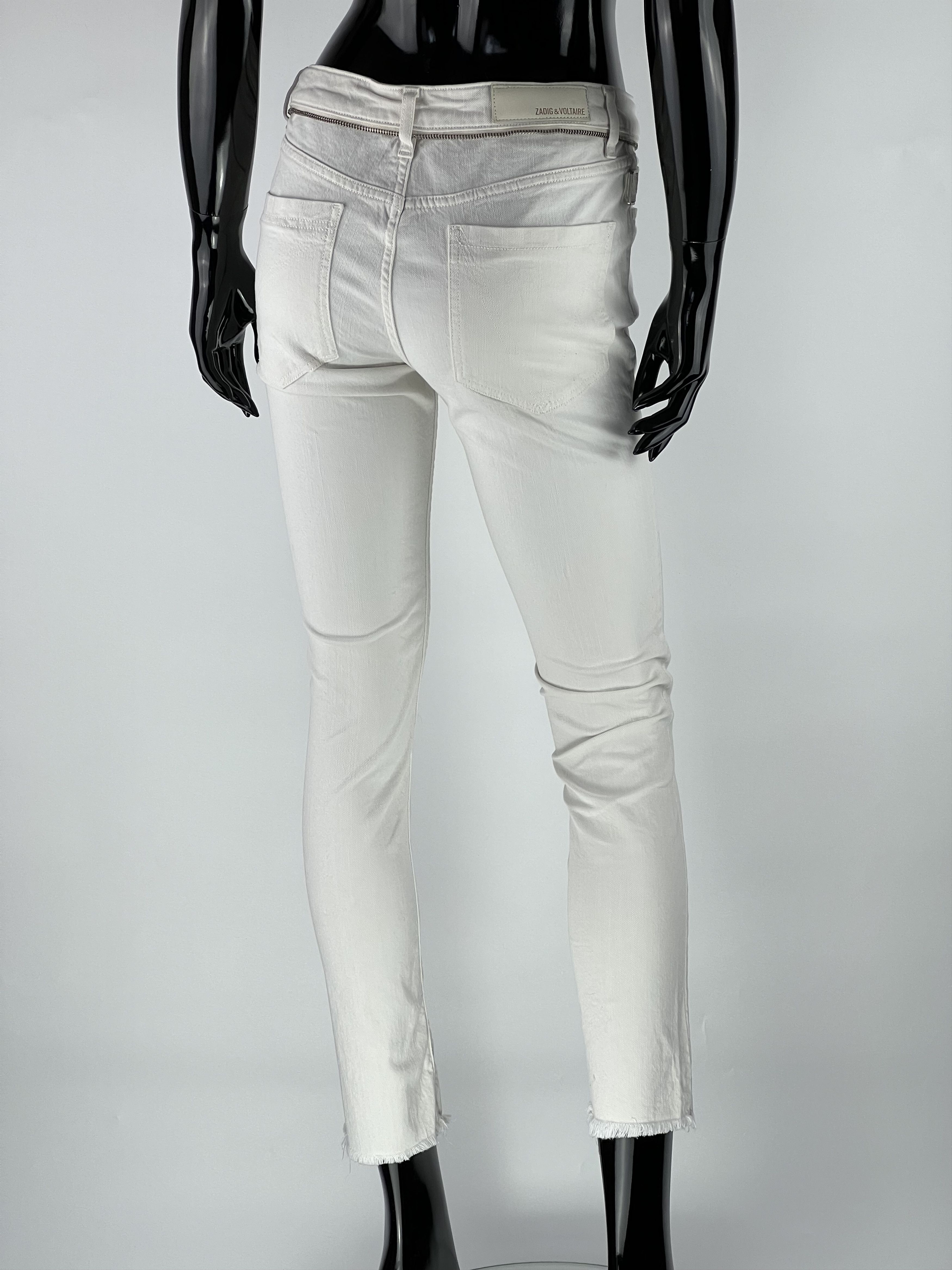 Zadig & Voltaire Eva Sher Jeans White Size 26