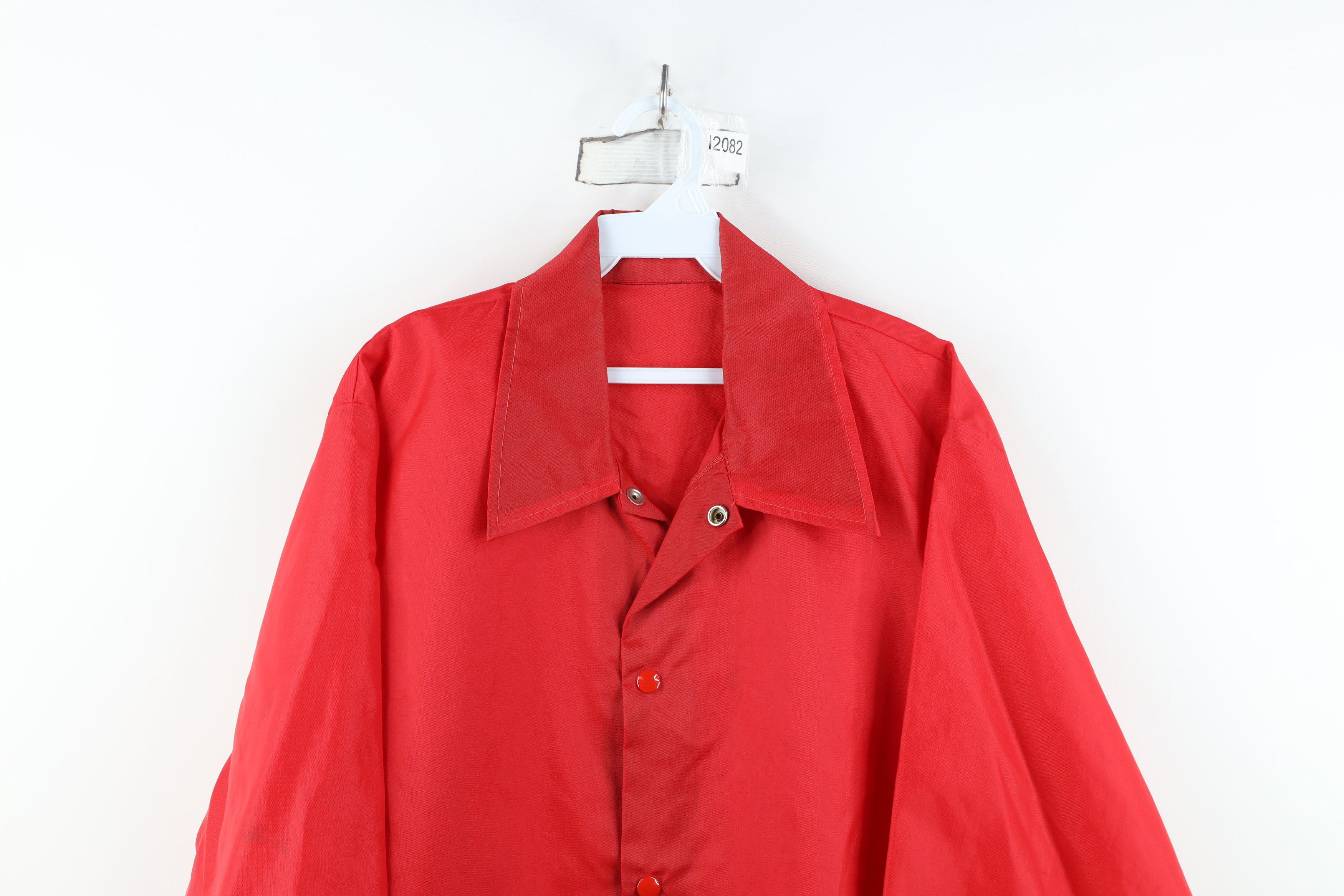 Vintage Vintage 60s 70s Streetwear Coaches Windbreaker Jacket Red Size US XL / EU 56 / 4 - 2 Thumbnail