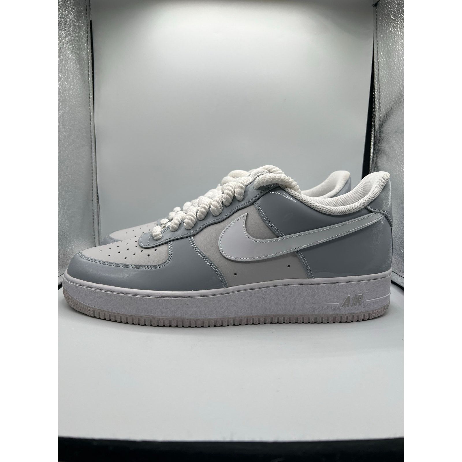 Nike Nike Air Force 1 ‘07 LV8 “Wolf Grey Patent” size 13 men’s Size US 13 / EU 46 - 1 Thumbnail