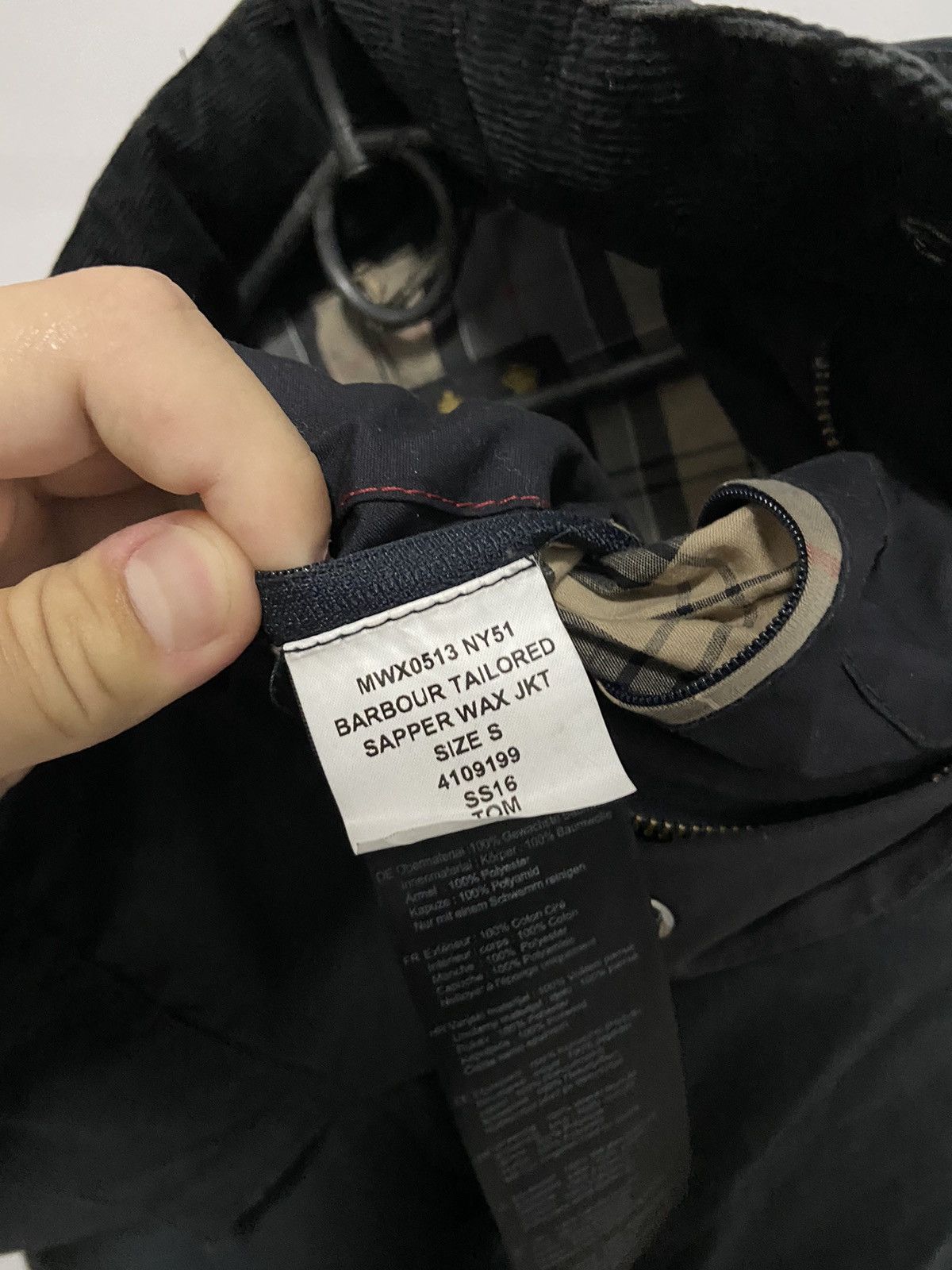 Barbour × Vintage Barbour Tailored Sapper Wax vintage hooded jacket Size US S / EU 44-46 / 1 - 8 Thumbnail