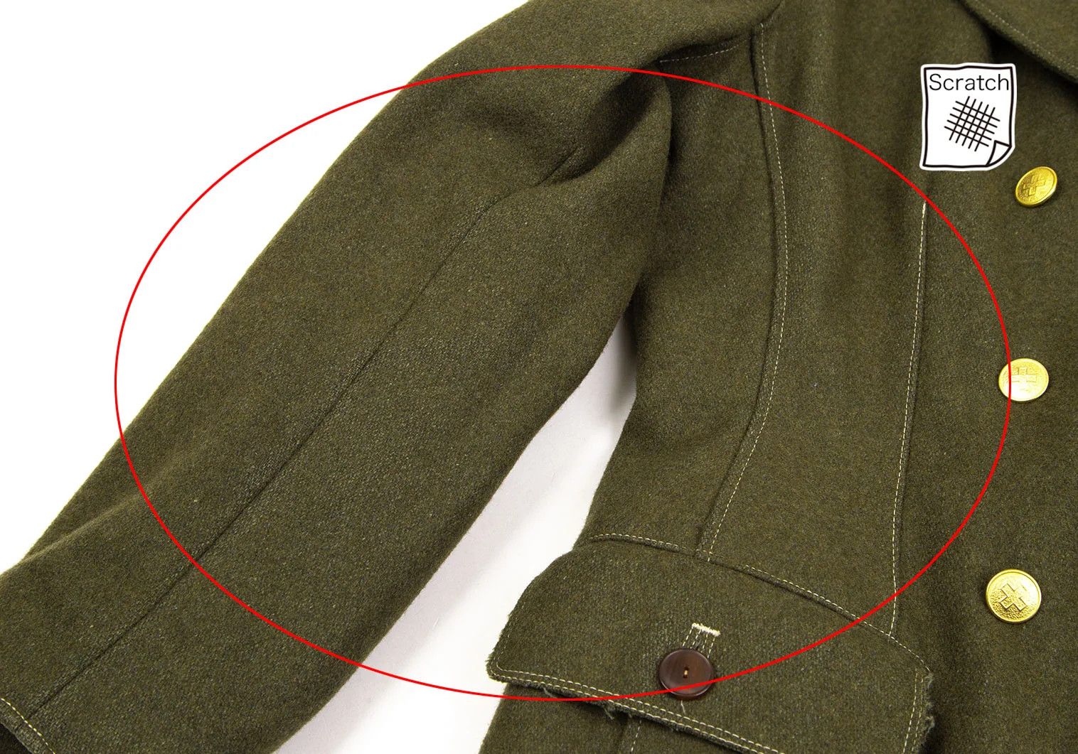 Jean Paul Gaultier Wool Double Button Jacket in Khaki Size 46 Size US S / EU 44-46 / 1 - 12 Thumbnail