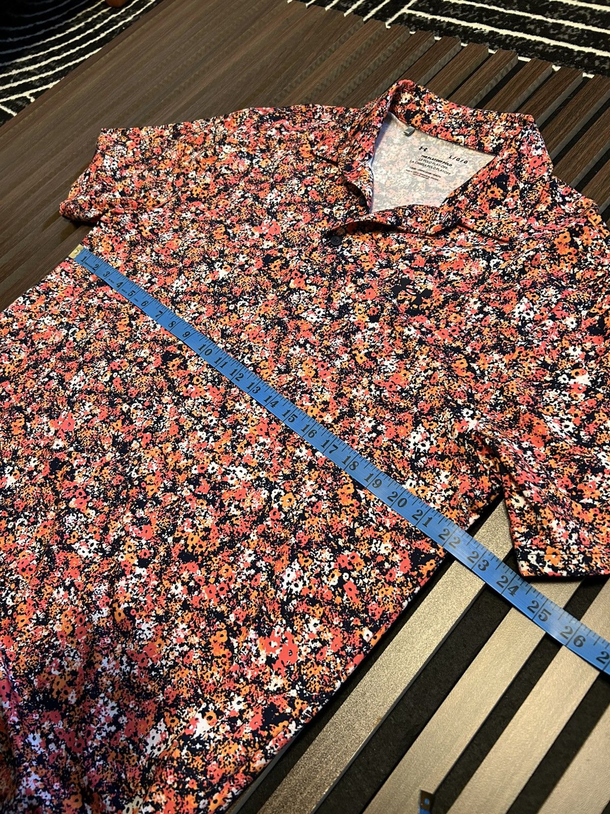 Under Armour Under Armour Floral Golf Polo Size US L / EU 52-54 / 3 - 2 Thumbnail