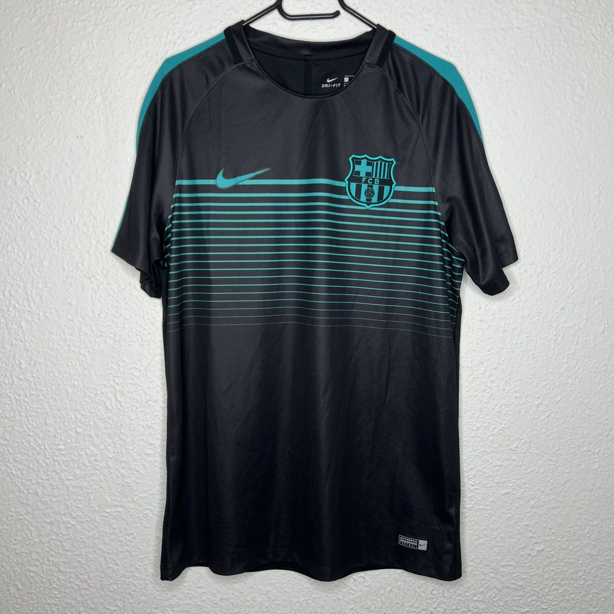 Nike Nike FC Barcelona Tee Tshirt Jersey Soccer Football Black Size US L / EU 52-54 / 3 - 1 Thumbnail