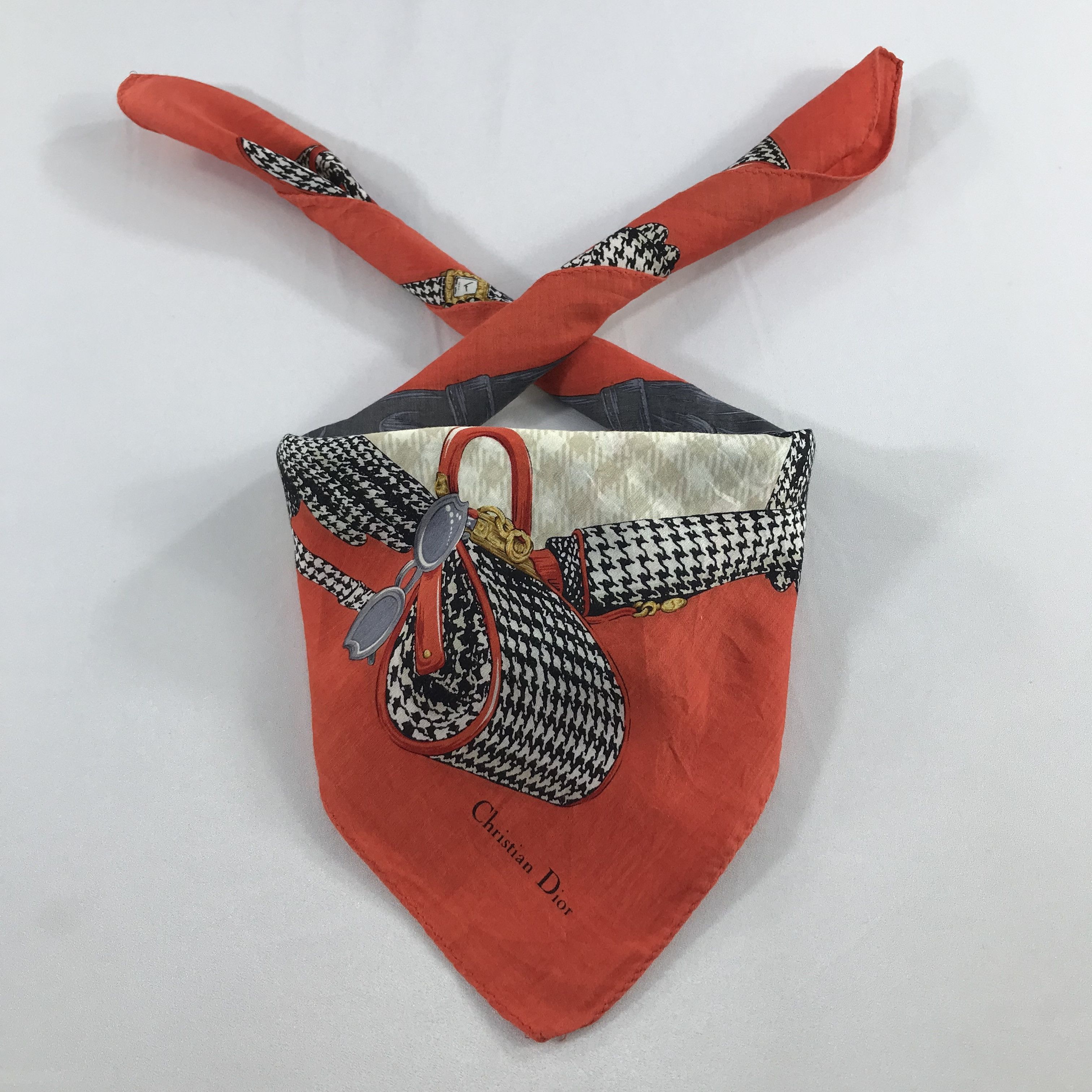Vintage Christian Dior Bandana / Handkerchief / Neckerchief - S2279 Size ONE SIZE - 3 Thumbnail