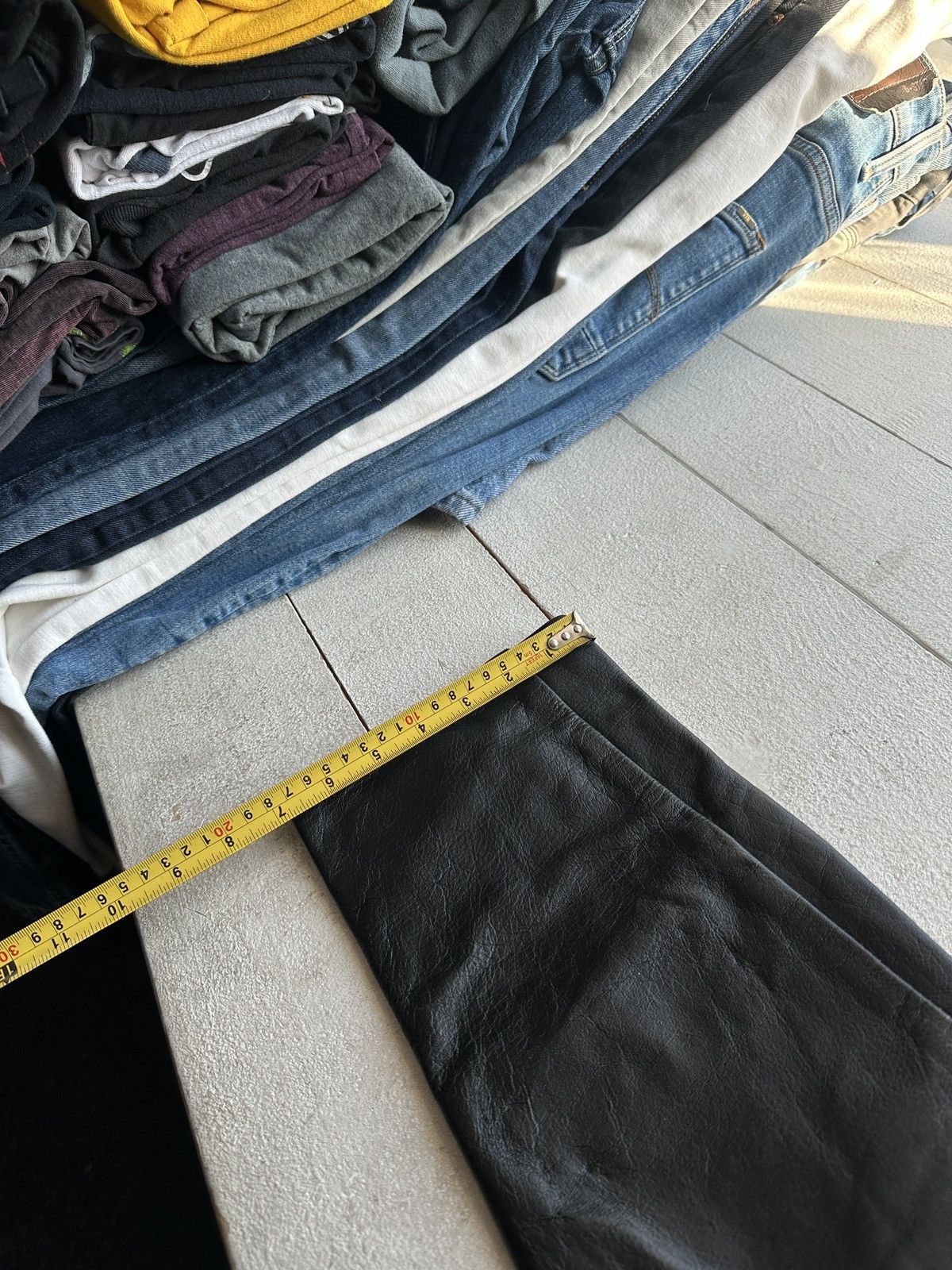 Leather HAVEBA 🚨VNTG leather pants motorcycles Black LUXURY Y2K Size 25" / US 0 / IT 36 - 20 Thumbnail