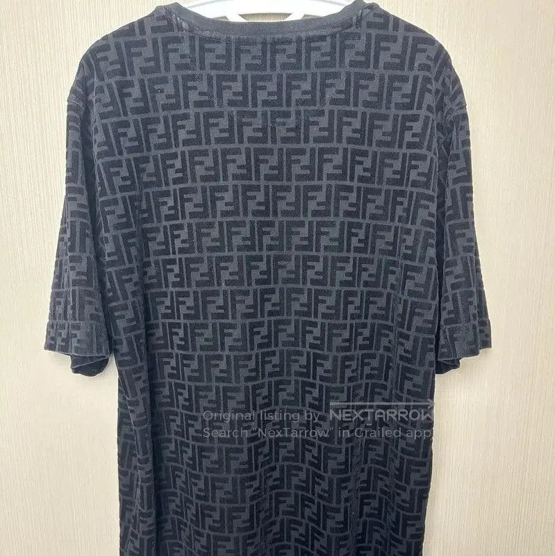 Fendi Fendi Black Cotton Men's T-Shirt in XL . Size US XL / EU 56 / 4 - 2 Thumbnail