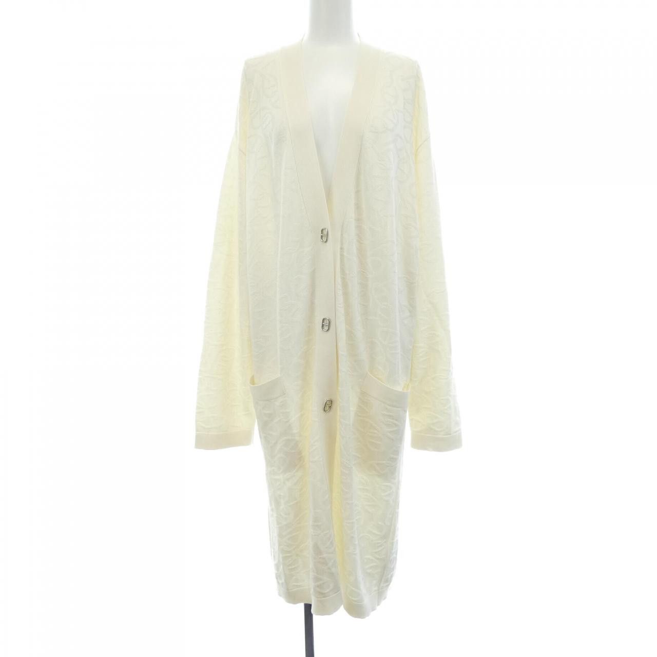 Hermes Hermès NAOUSSA CHAINE D'ANCRE Long Cardigan Textile Tops DUTY FREE for USA