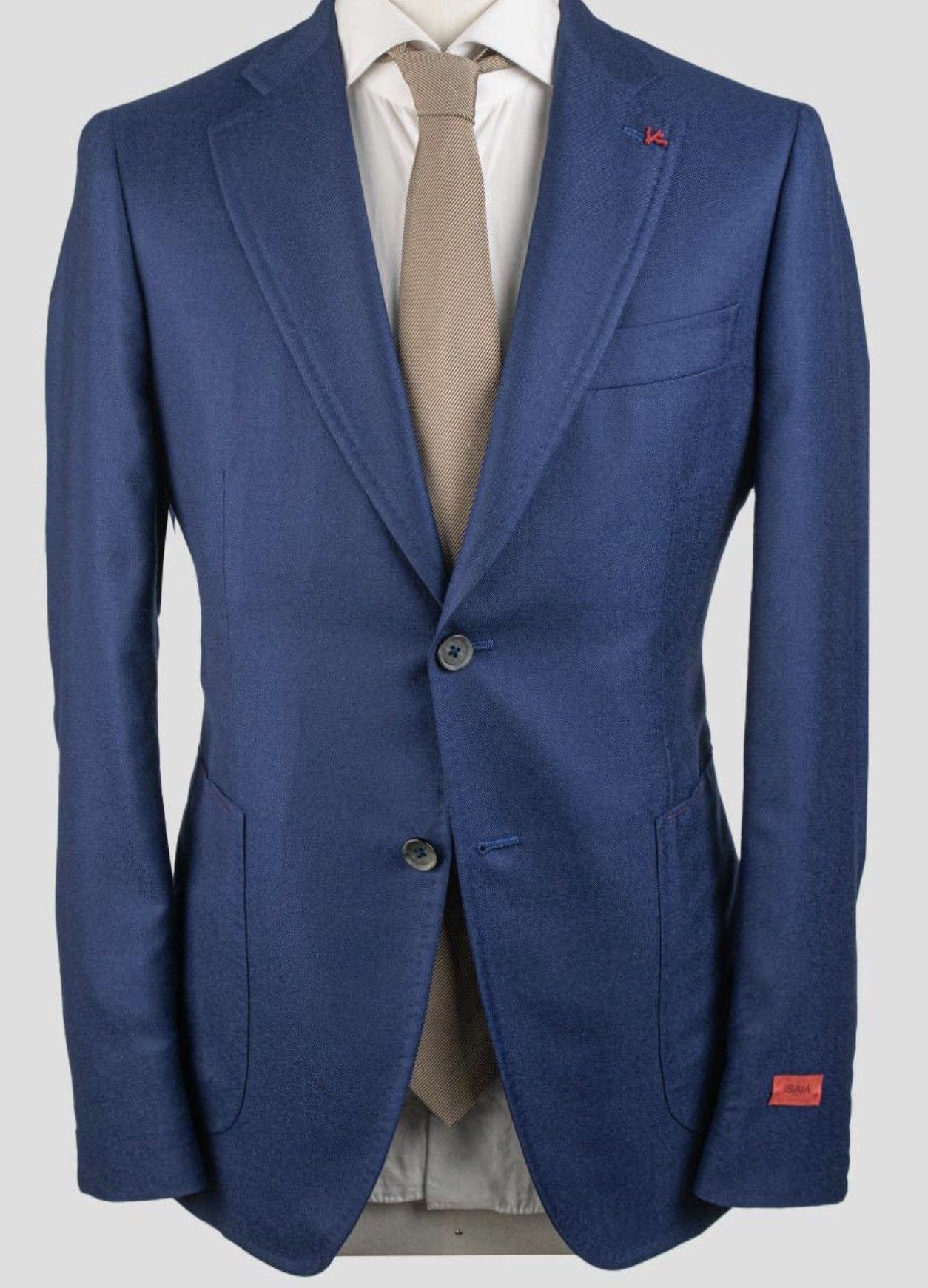 Isaia Napolii Isaia Napoli Mens Luxury Cashmere/Silk Blue Blazer Size US M / EU 48-50 / 2 - 2 Thumbnail