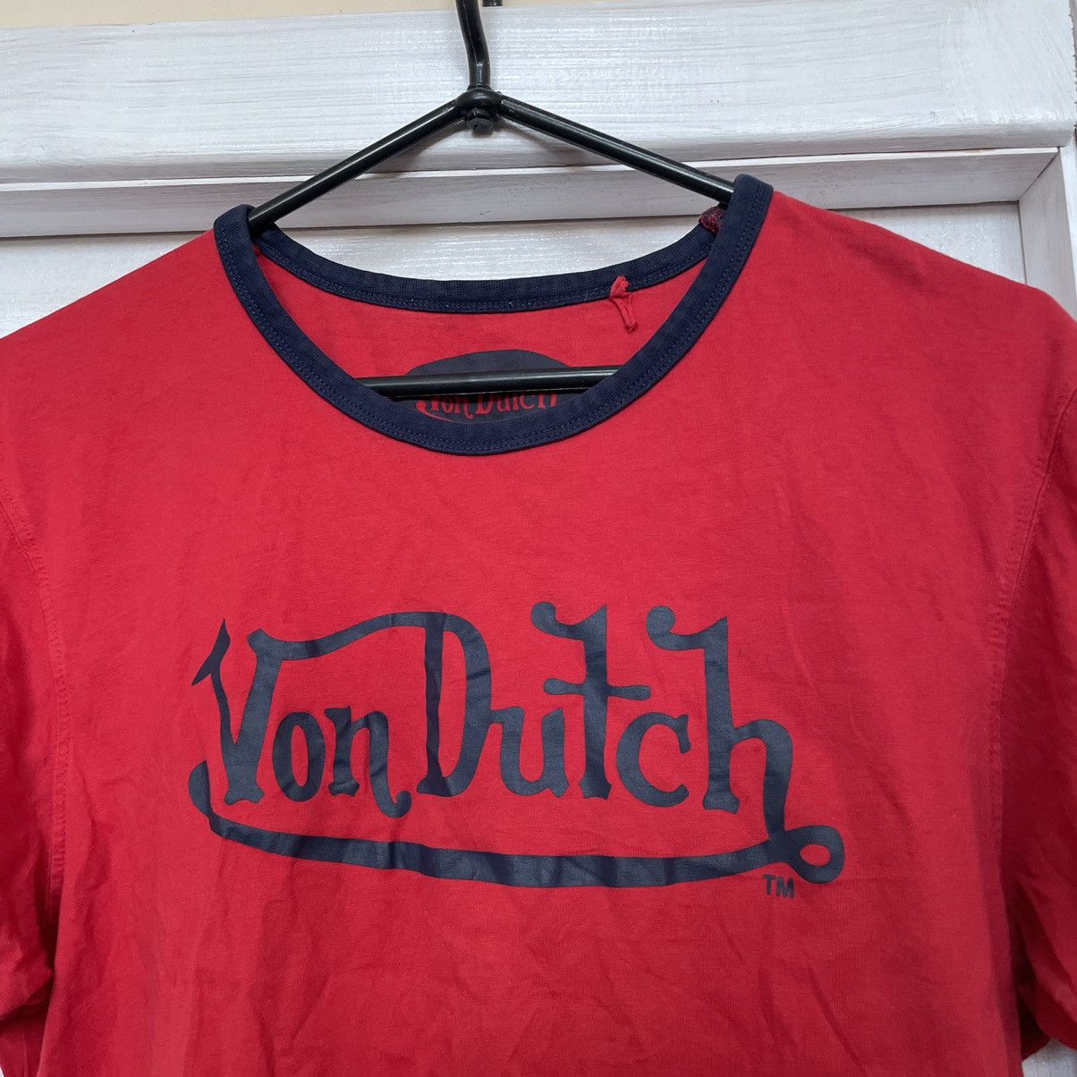 Vintage × Von Dutch 00s Vintage Von Dutch Retro Big Logo Tee shirt Rare boxy Size US L / EU 52-54 / 3 - 2 Thumbnail