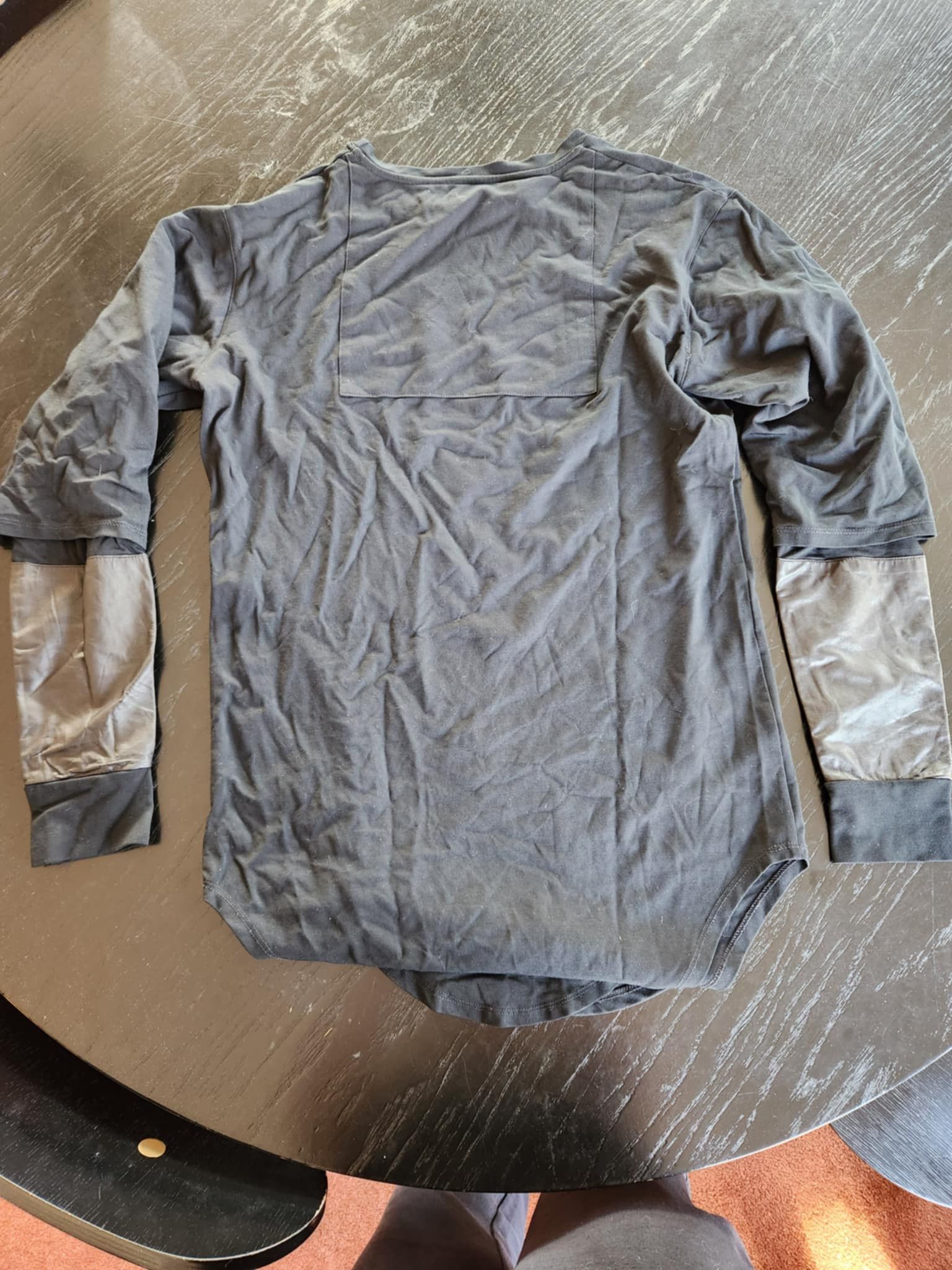 Pyer Moss Pyer Moss Long sleeve shirt with leather sleeves Size US L / EU 52-54 / 3 - 4 Thumbnail