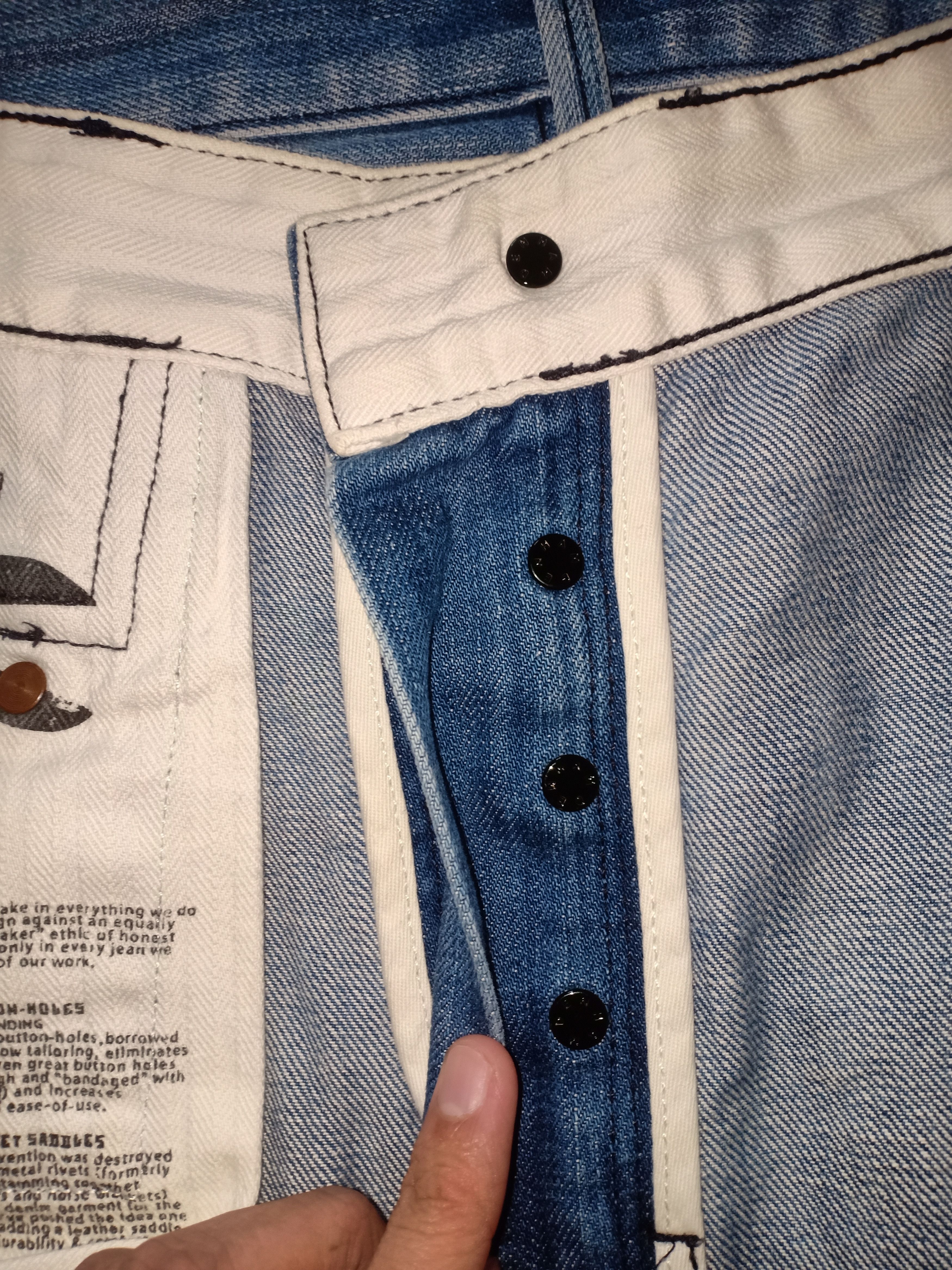 DENHAM Highly Hand Crafted Japanese Denim Very High Class Quality Size US 32 / EU 48 - 5 Thumbnail