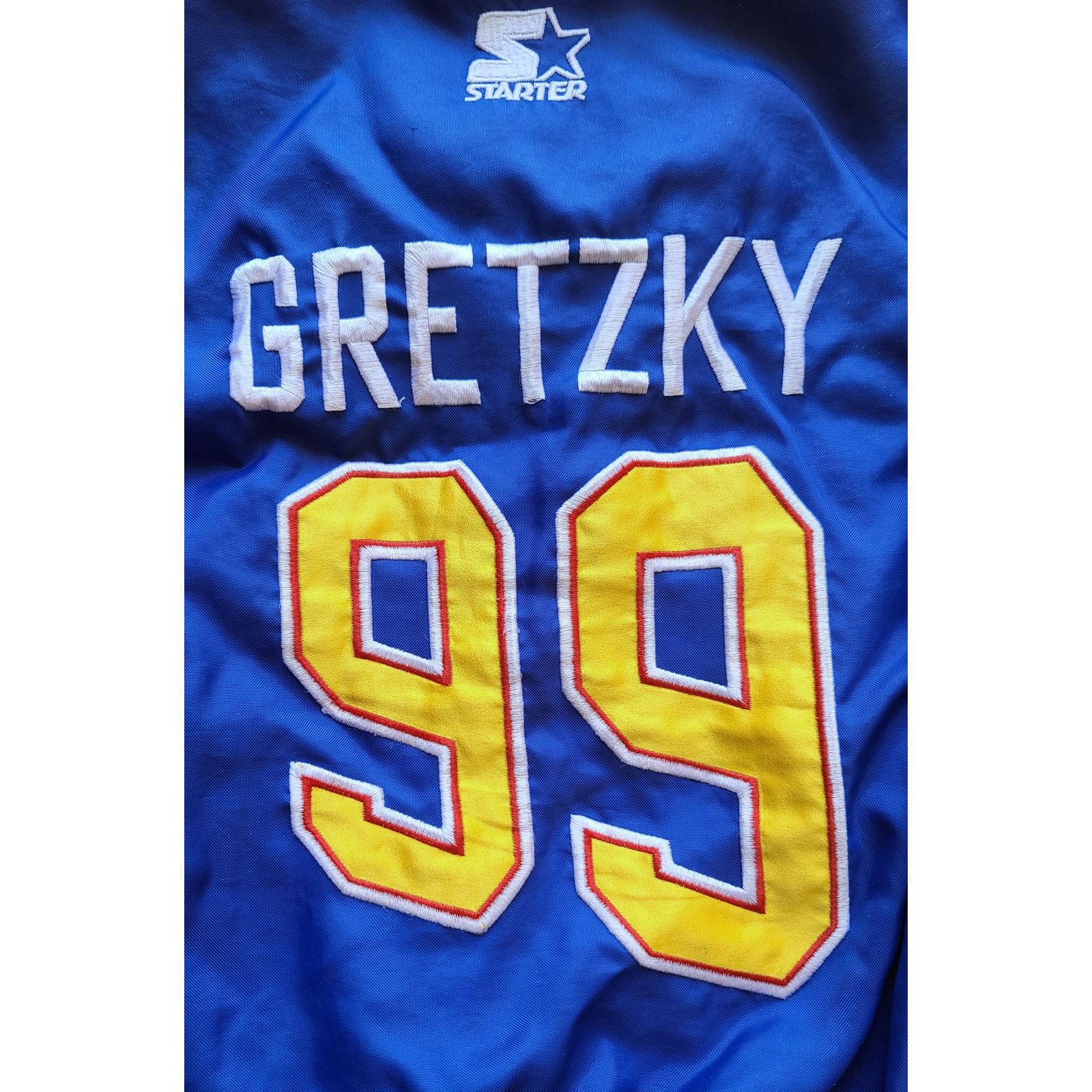 NHL × Starter GRETZKY #99 St Louis 90s Pullover jacket M kids NHL vintage Size US XS / EU 42 / 0 - 6 Thumbnail