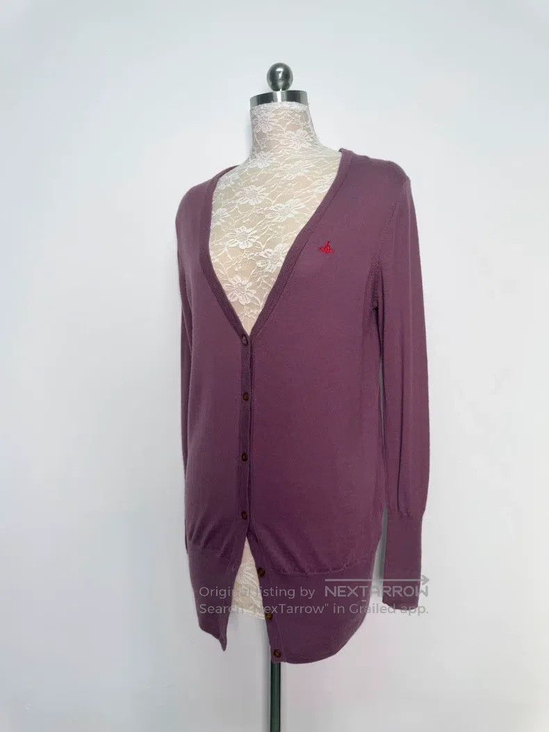 Vivienne Westwood Vivienne Westwood Berry Purple Cashmere Open Cardigan Jack Size M / US 6-8 / IT 42-44 - 3 Thumbnail
