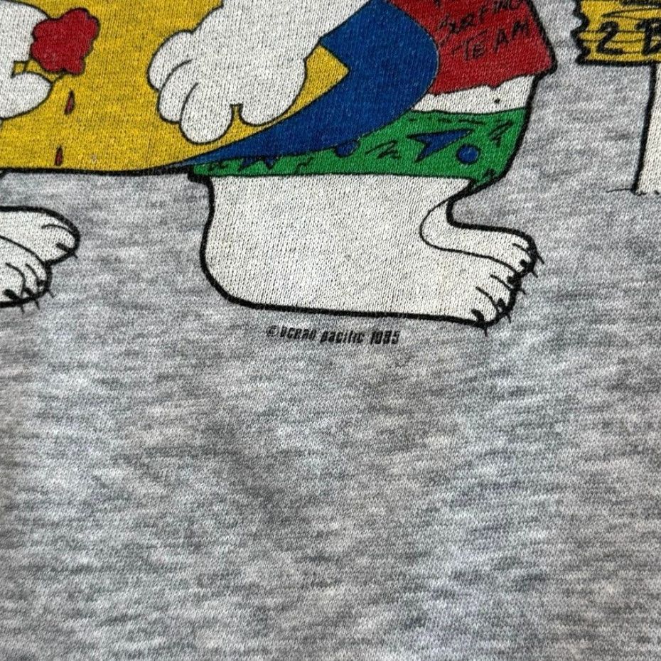 Ocean Pacific VINTAGE Ocean Pacific Sweatshirt Women Medium Gray Crew Neck 90s Surfing Polar Bears Surf Pullover - OPSOP Size M / US 6-8 / IT 42-44 - 3 Thumbnail