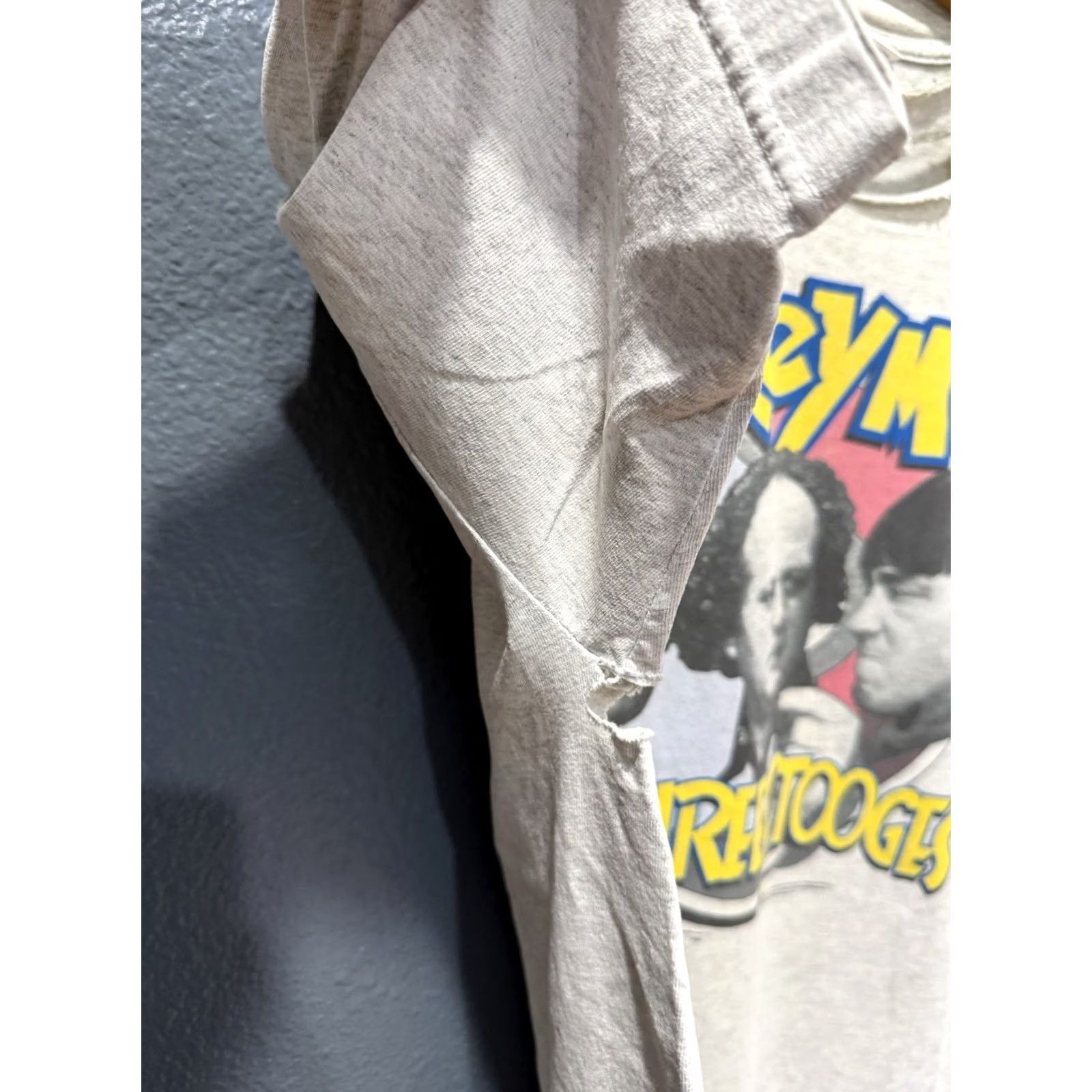 Delta VINTAGE The Three Stooges Pokeymen Gray Tee Shirt XL 90s Mens Size US XL / EU 56 / 4 - 6 Thumbnail