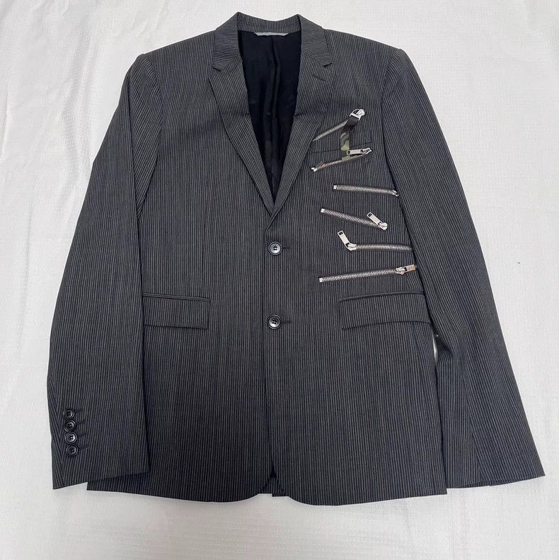 Dior Dior Zippered gray single suit 2502-Nextarrow Size 44R - 1 Thumbnail