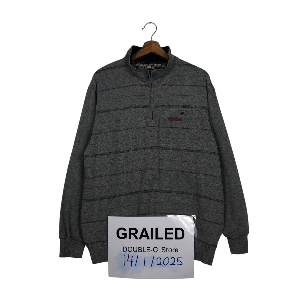 Japanese Brand × Vintage 📌Vintage Collar Sweatshirt College Claudio Valentino Paris Size US L / EU 52-54 / 3 - 1 Thumbnail