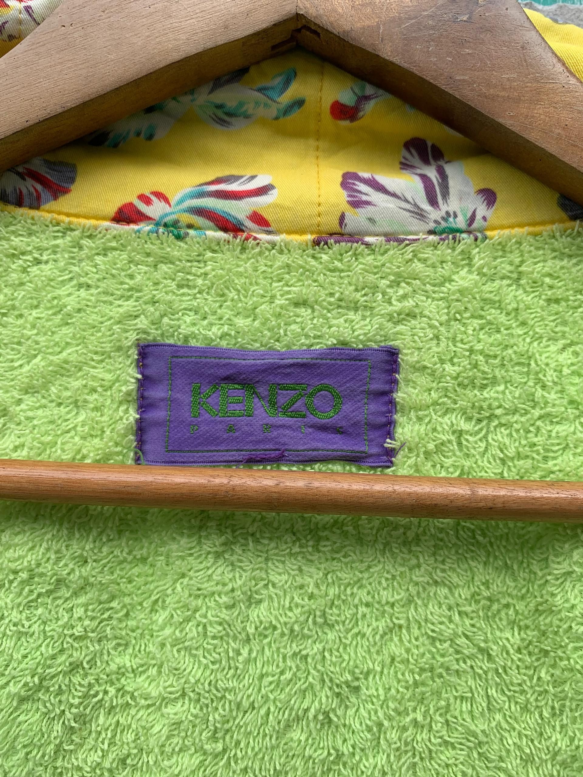 Kenzo Archival Kenzo Flower All Over Print Cotton Robe Kimono Size US L / EU 52-54 / 3 - 8 Thumbnail
