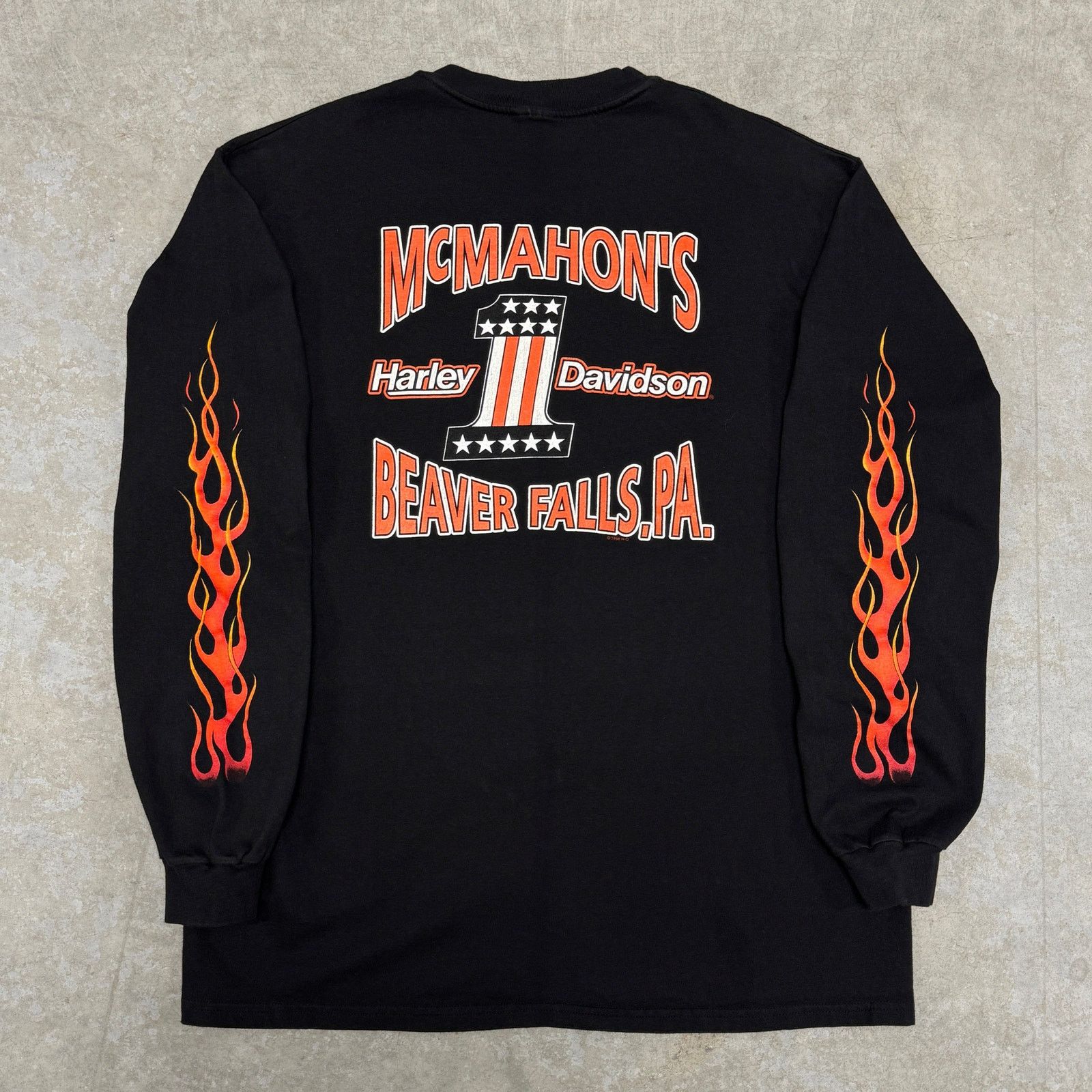 Harley Davidson Vintage Harley Davidson Eagle Flame Longsleeve Size US XL / EU 56 / 4 - 2 Thumbnail