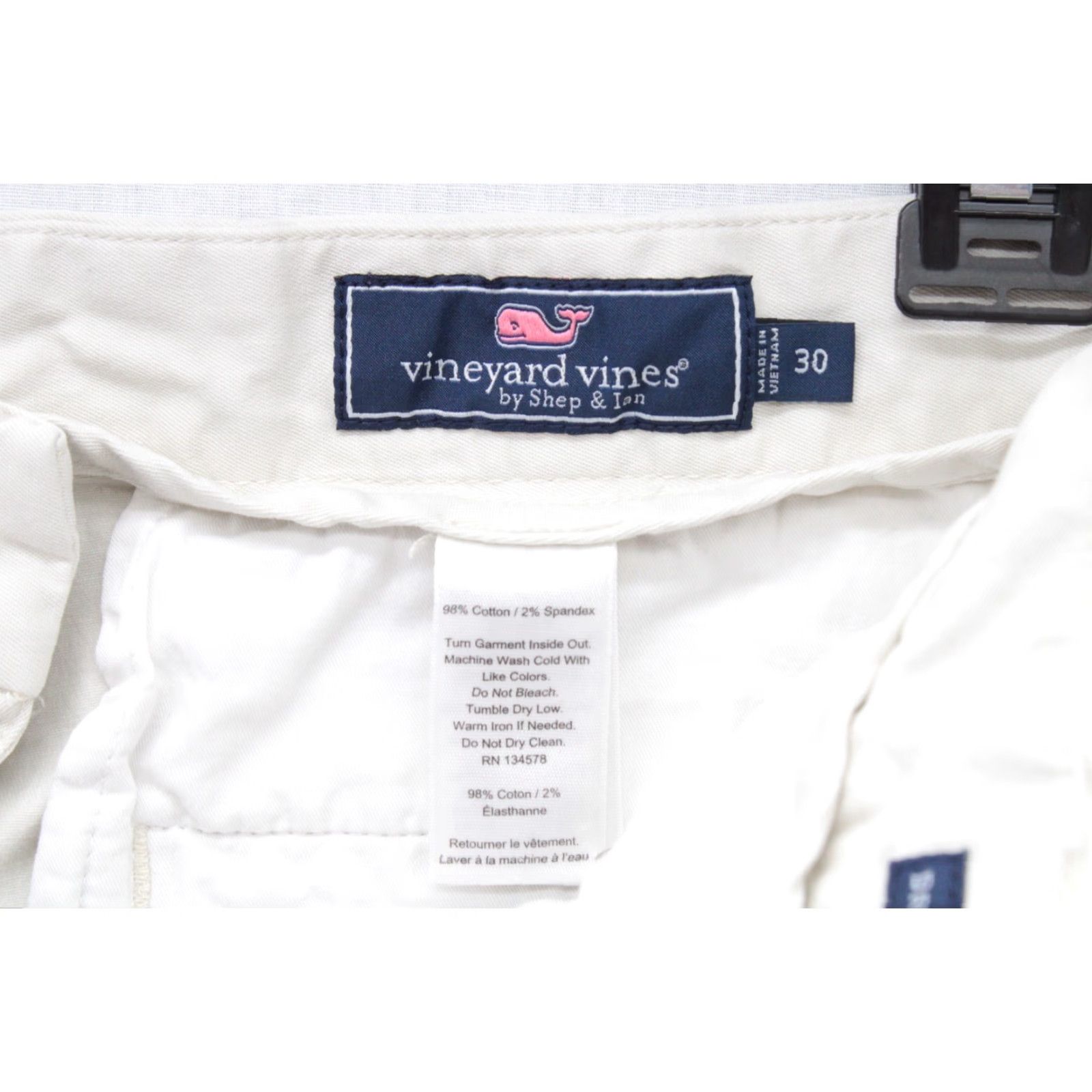 Vineyard Vines Vineyard Vines Breaker Shorts Men's 30 Beige Flat Front Chino 9" Inseam Modern Size US 30 / EU 46 - 4 Thumbnail
