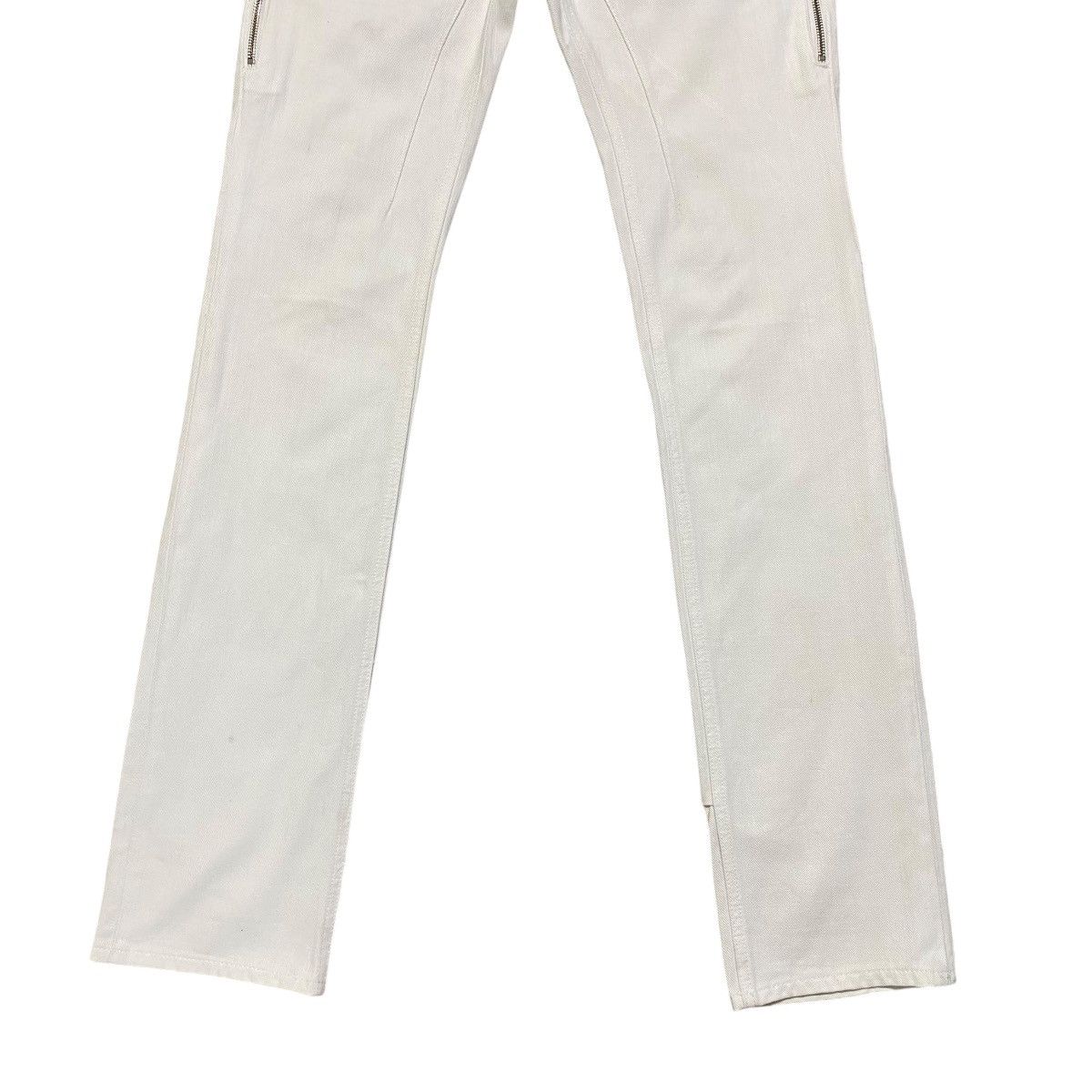 Yohji Yamamoto A.A.R Against All Risks White Denim Zipper Jeans Size US 29 - 6 Thumbnail