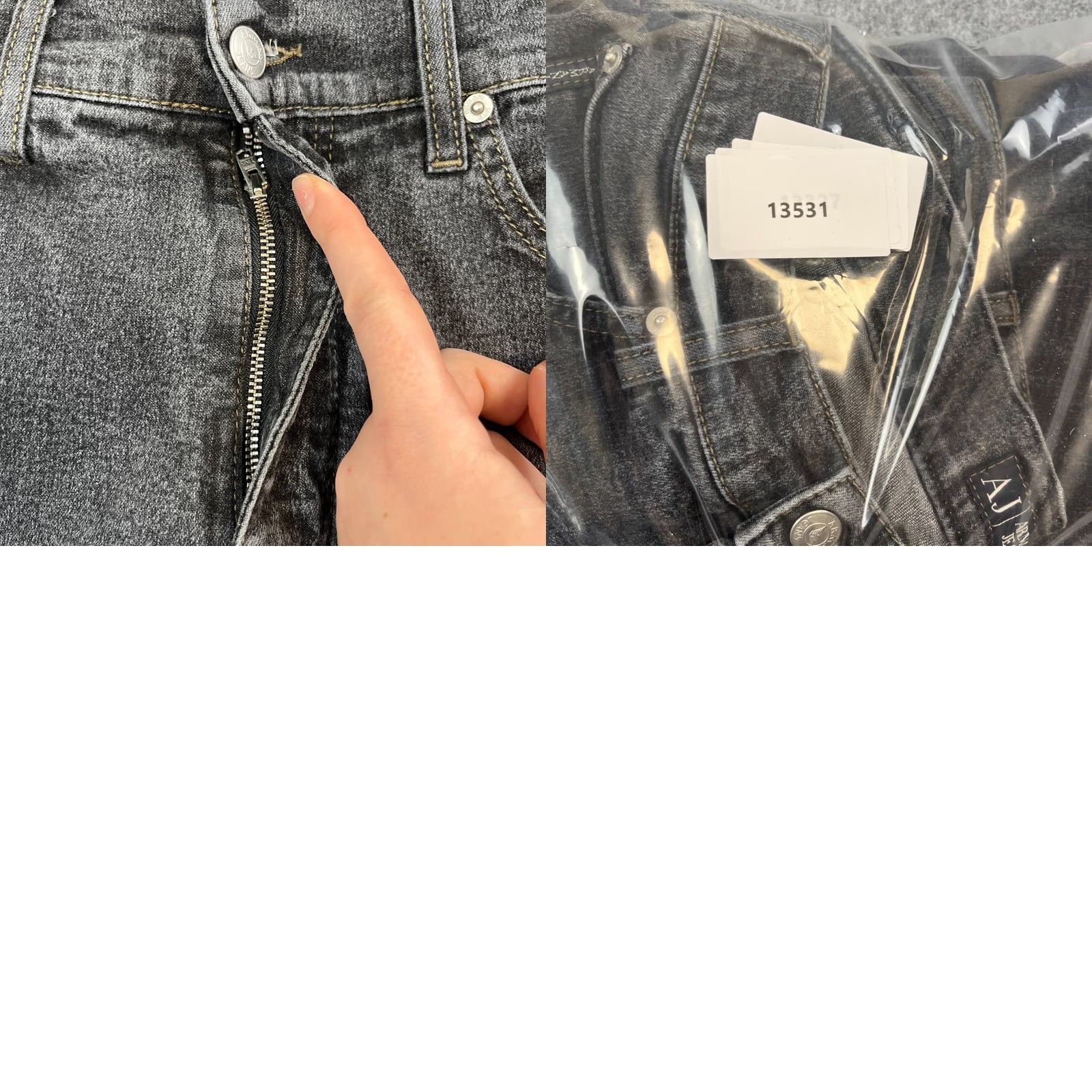 Vintage Armani Jeans Jeans Regular 34 34 Medium Wash Grey Stretch Logo Mens Size US 34 / EU 50 - 9 Thumbnail