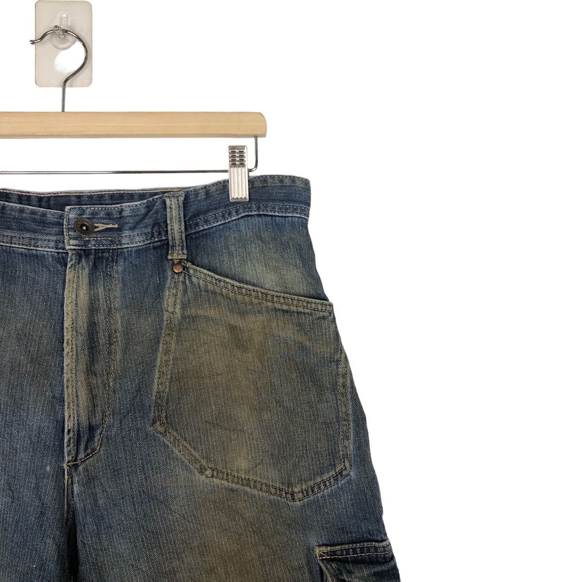 Japanese Brand 🔥HIKORY CHORE BUSH PANTS DENIM CARGO EVENRIVER JAPAN Size US 32 / EU 48 - 5 Thumbnail