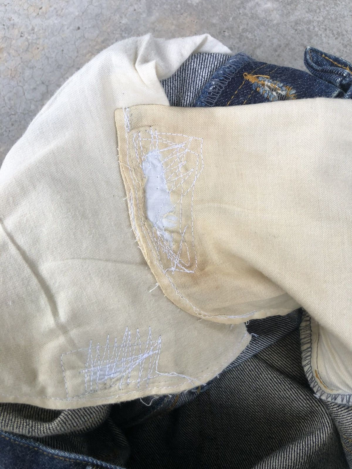 Yohji Yamamoto Ined Homme Flared Jeans Distressed Jeans Size US 30 / EU 46 - 20 Thumbnail