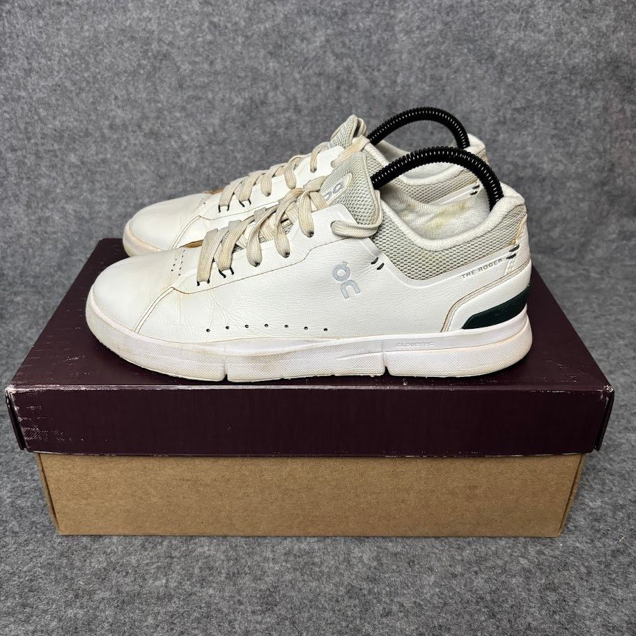 On On The Roger Advantage White Leather Running Shoes Women 8.5 Size US 8.5 / IT 38.5 - 5 Thumbnail