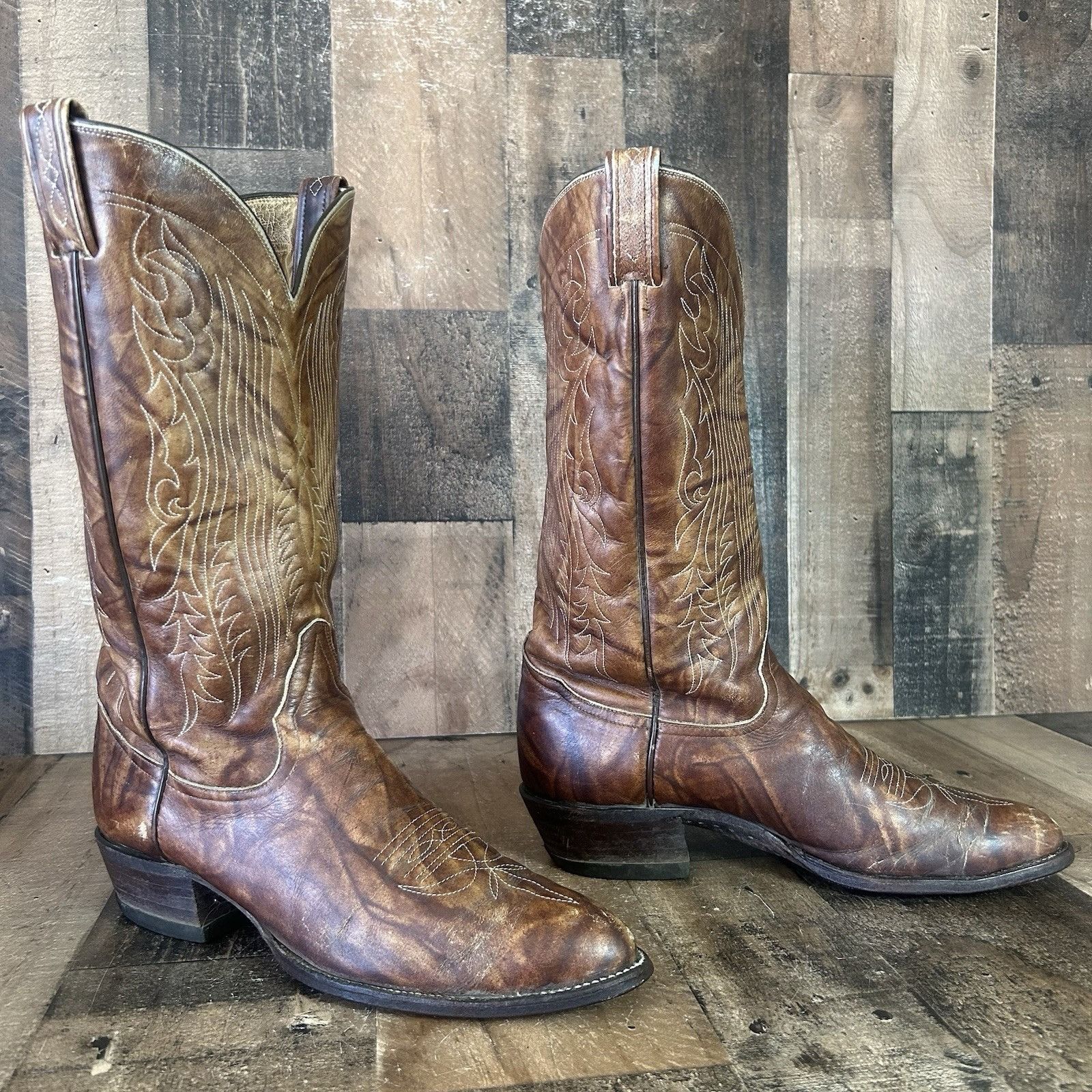 Tony Lama Tony Lama Vintage Gold Label Western Cowboy Boots Mens 11 B Size US 11 / EU 44 - 3 Thumbnail