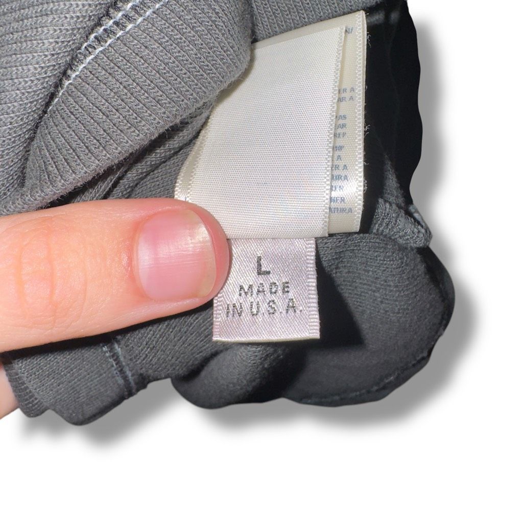 Agave Agave Lux LA PAZ Charcoal Gray Made in USA Cotton Crewneck S Size US L / EU 52-54 / 3 - 6 Thumbnail