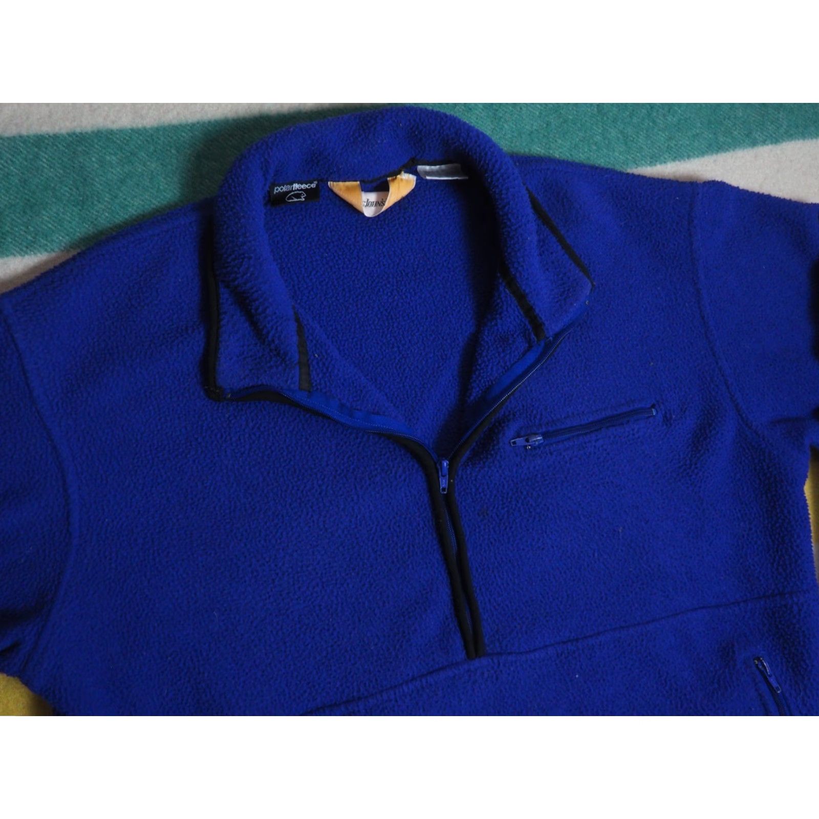 Vintage VINTAGE St. Johns Bay VTG 90s Polarfleece Royal Blue 1/2 Zip Jacket XL Men Outdoor Hiking Fleece Coat Size US XL / EU 56 / 4 - 3 Thumbnail