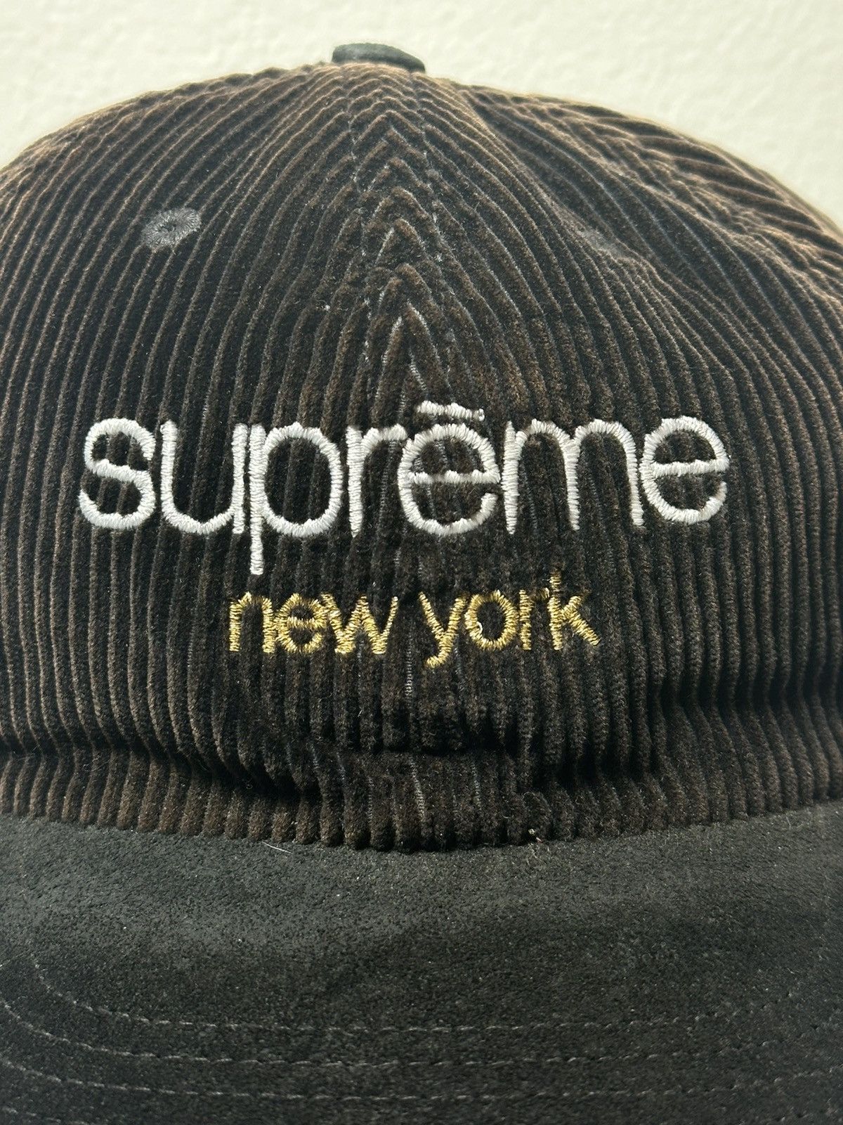 Supreme Supreme Classic Logo Corduroy 6-Panel Cap Hat Size ONE SIZE - 2 Thumbnail
