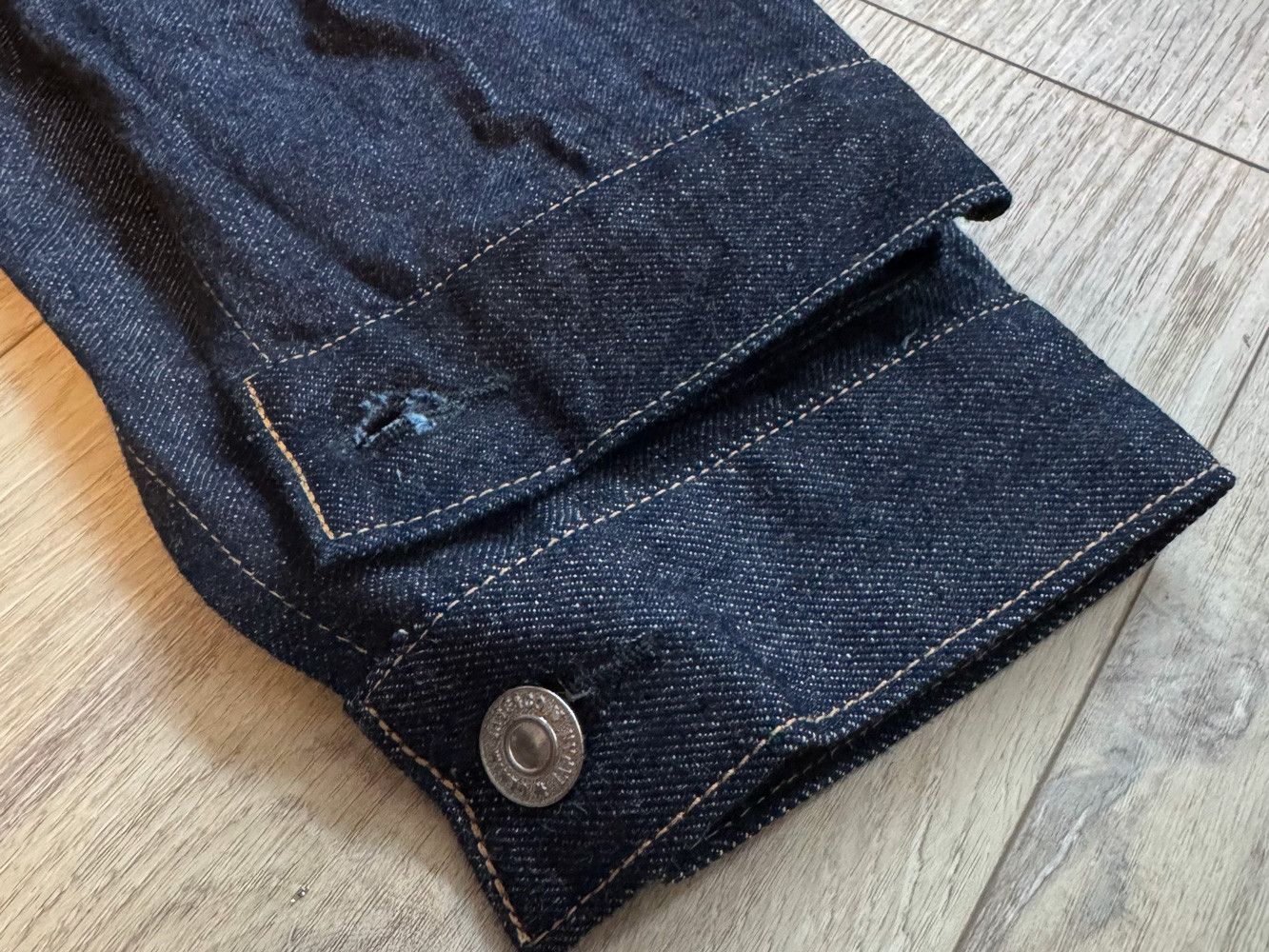 Japanese Brand DENIM BRIDGE Type 1 Jacket - Raw Selvedge - Made in Japan Size US XL / EU 56 / 4 - 14 Thumbnail