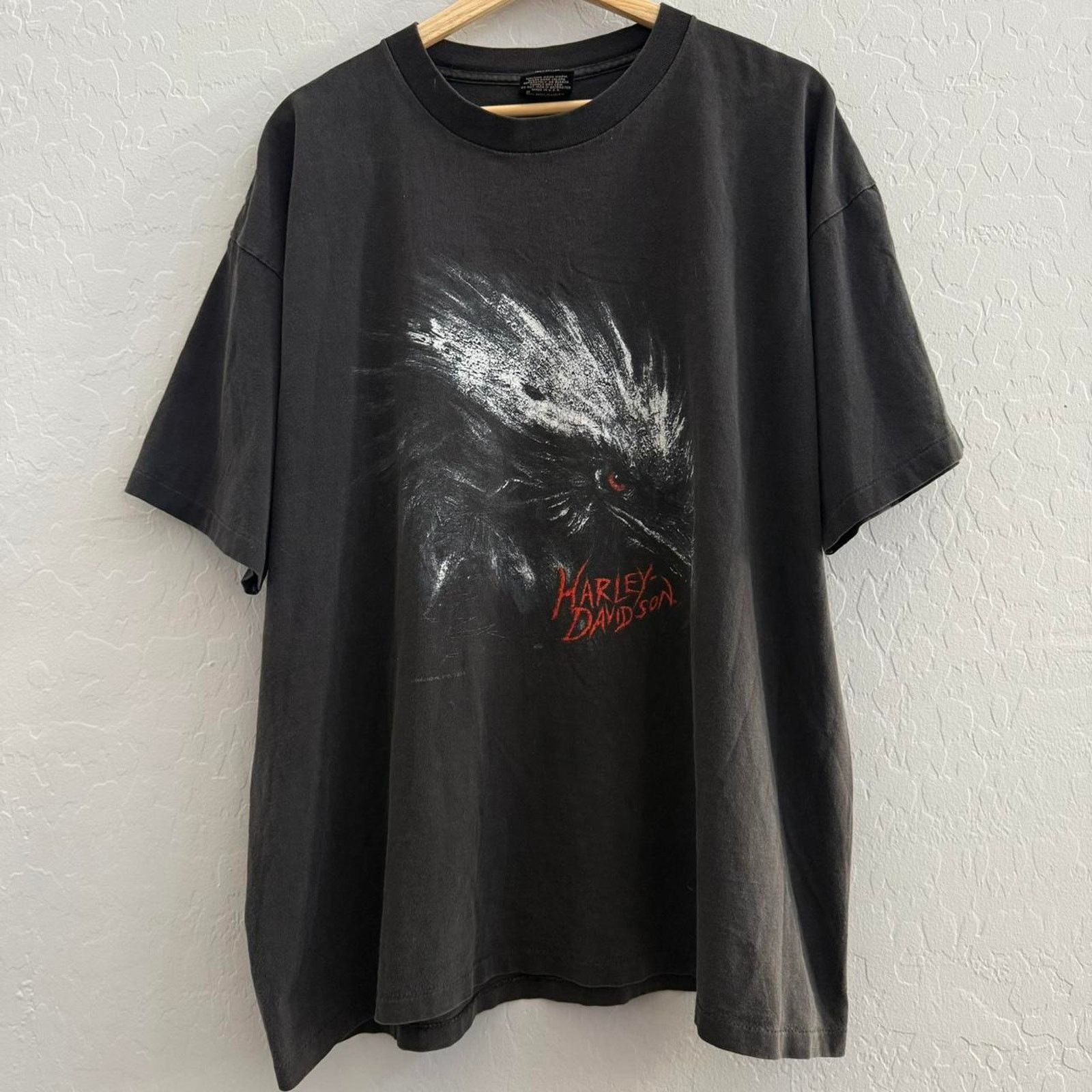 Harley Davidson Vintage 1992 harley davidson tuscon eagle t-shirt Size US XL / EU 56 / 4 - 1 Thumbnail