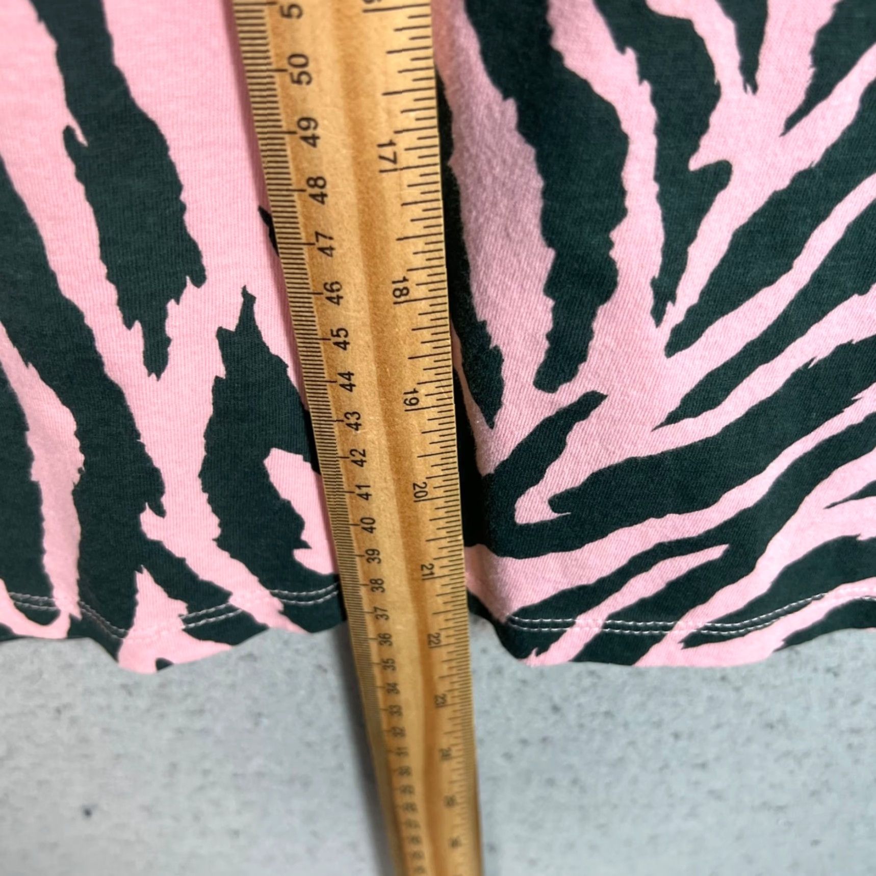 Asos VINTAGE ASOS Fearless Viva Girl Zebra Print Cropped T-Shirt Adult Womens 14 Pink Zebra 90s Womens Size XL / US 12-14 / IT 48-50 - 7 Thumbnail