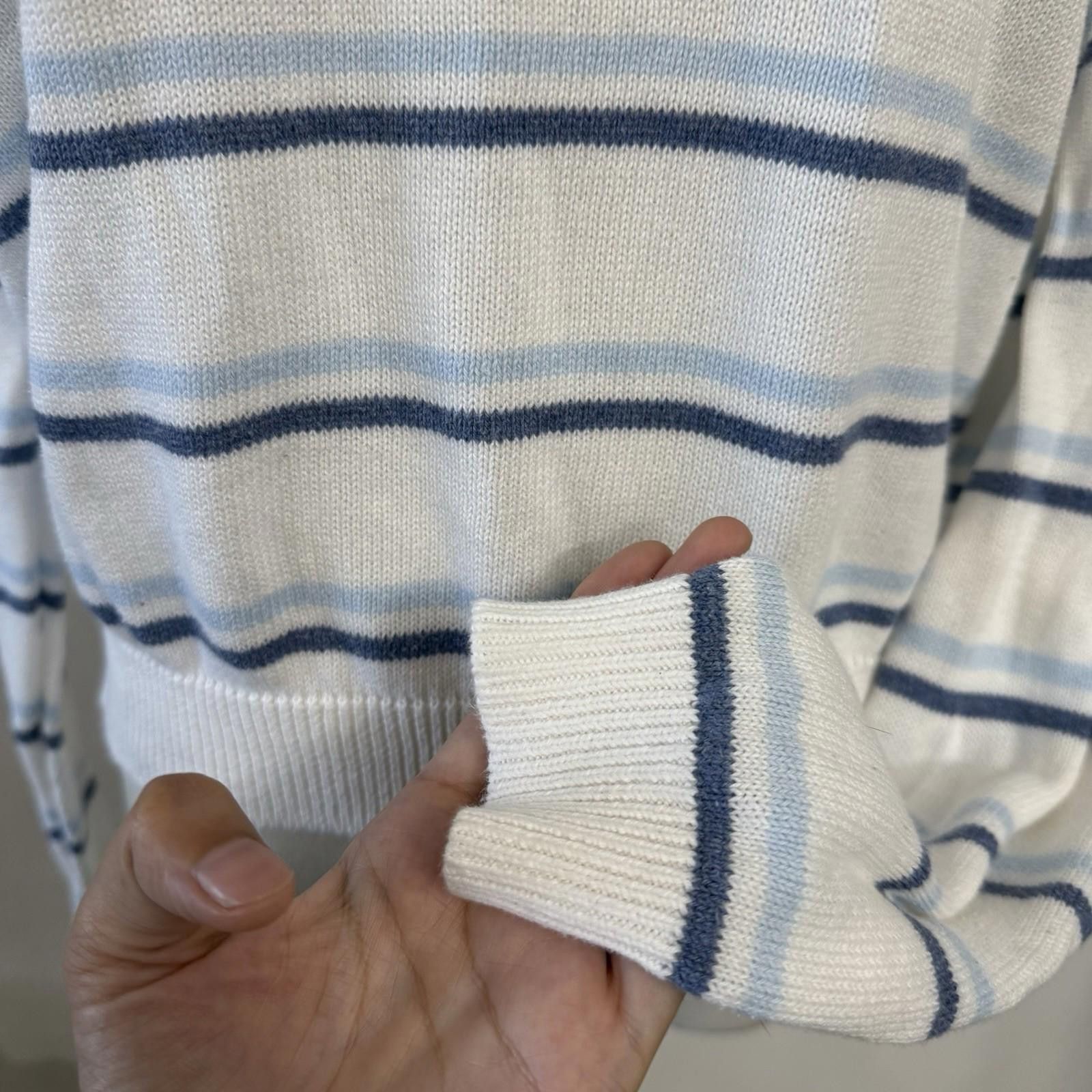 Designer Brandy Melville Striped Knit Sweater Size S / US 4 / IT 40 - 5 Thumbnail