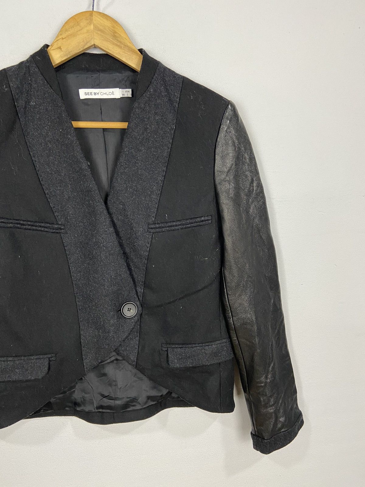 Other × See by Chloe See By Chloe Wool Breasted Coat Size XS / US 0-2 / IT 36-38 - 3 Thumbnail
