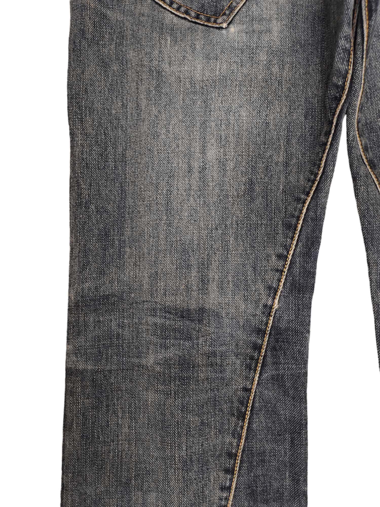 If Six Was Nine Flare Jeans Michel Klein Distress Faded Bootcut Y2k Street Size US 30 / EU 46 - 7 Thumbnail