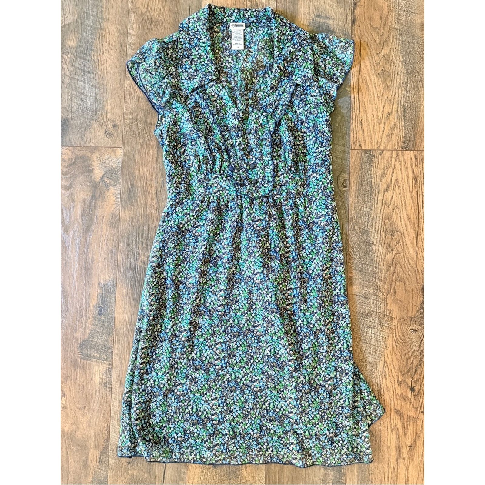 Route 66 Vintage 90s ditzy floral dress women small 7/8 grunge chic Size S / US 4 / IT 40 - 1 Thumbnail