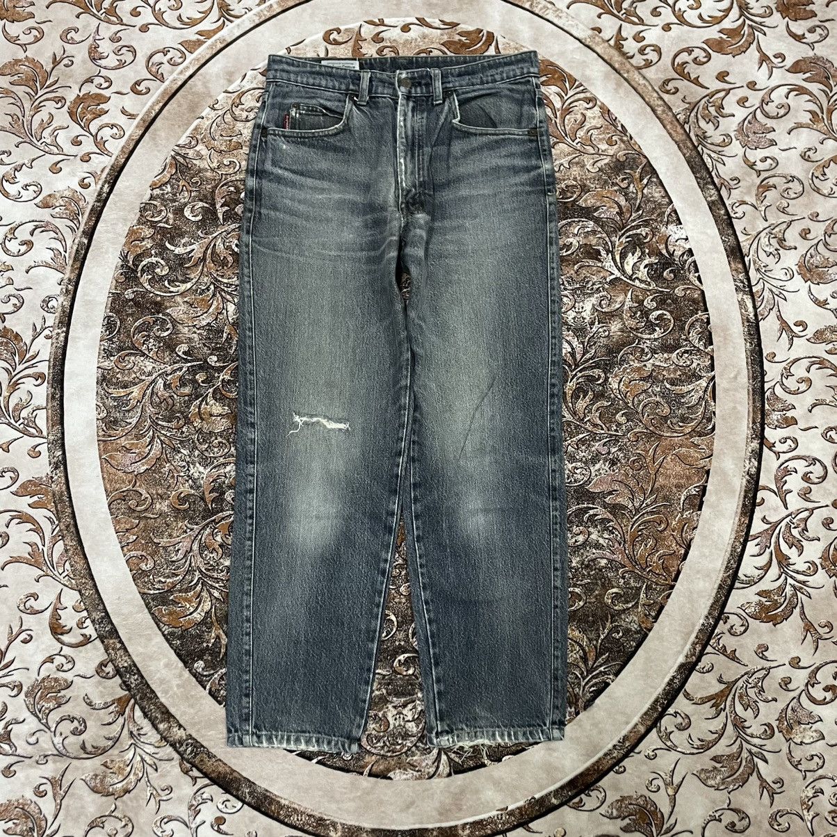 Big John 🔥Vintage 80s Big John Stoned Washed Ripped Distress Jeans Size US 31 - 1 Thumbnail