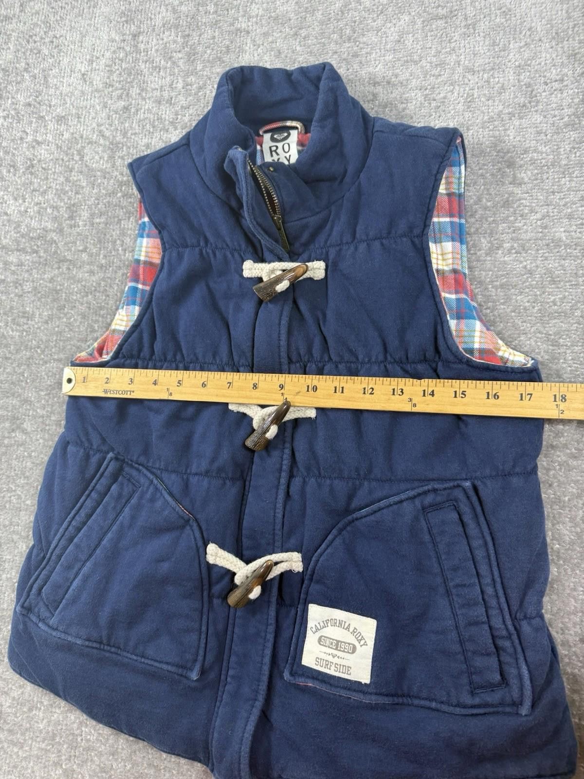 Royal Robbins Roxy Vest Women’s Small Navy Full Zip Flannel Lined Size S / US 4 / IT 40 - 3 Thumbnail