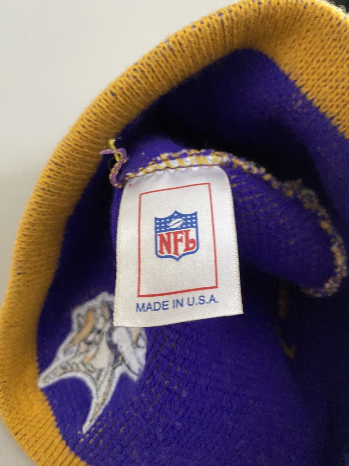 NFL Vintage 90’s Vikings NFL Flame Beanie Fire Made in USA Y2K Size ONE SIZE - 4 Thumbnail