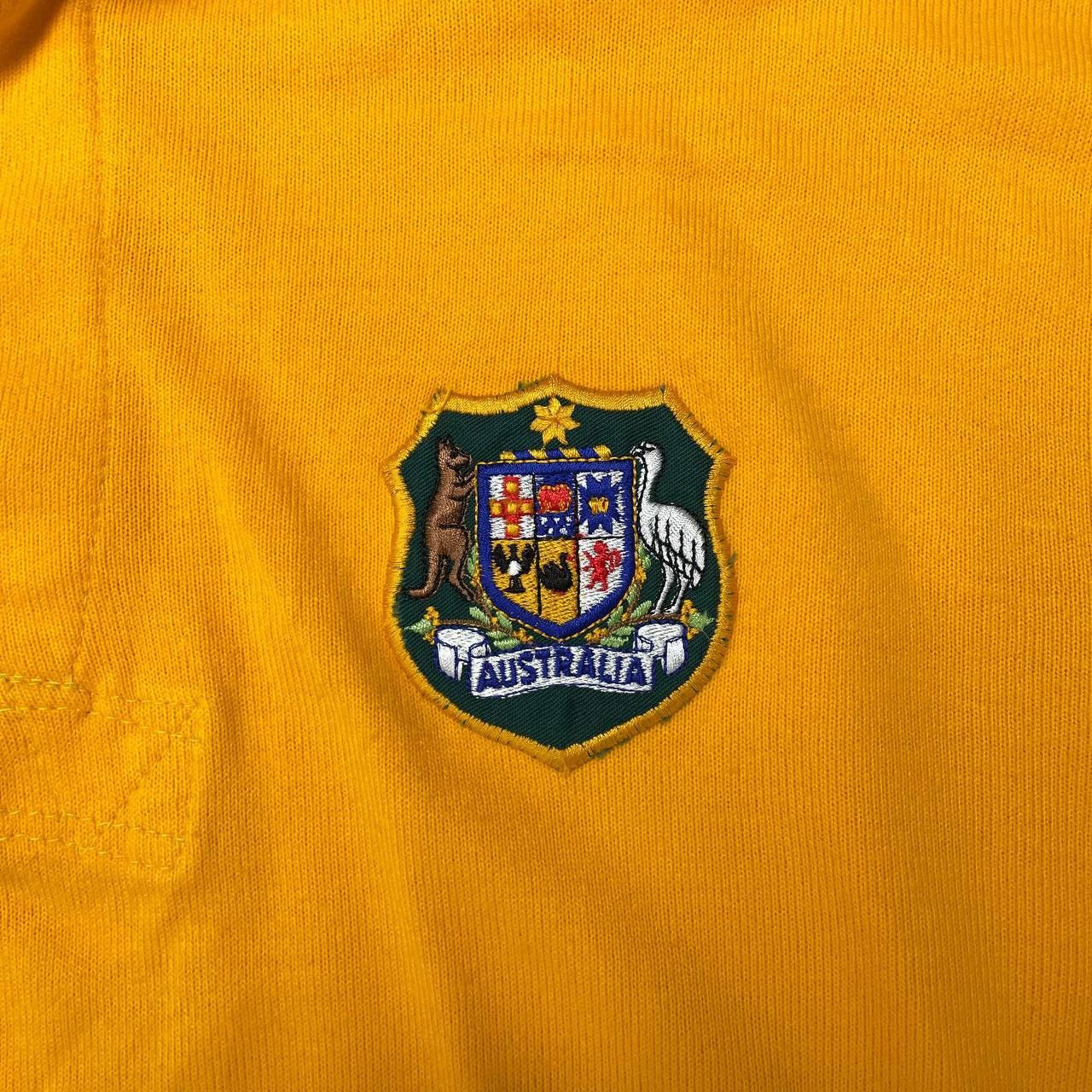 Vintage 90s Australia Rugby DNS Long Sleeve Shirt Yellow