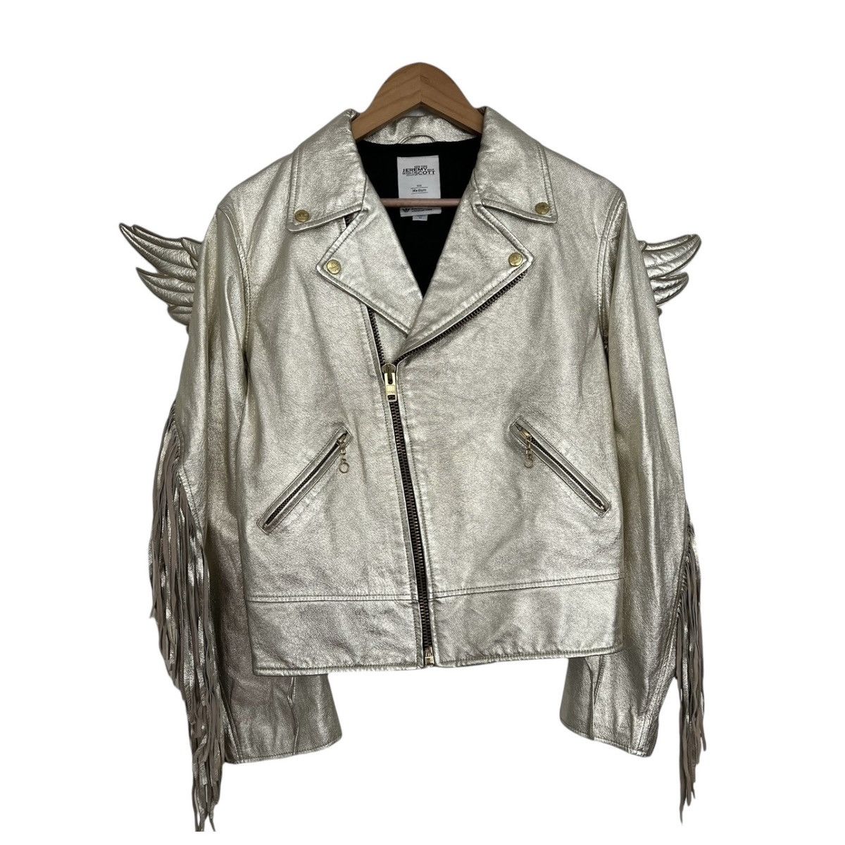 Adidas × Jeremy Scott Jeremy scott x adidas winged leather jacket 