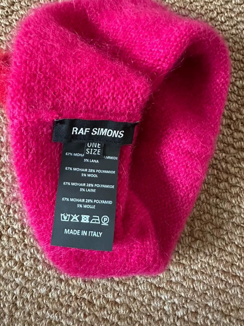 Raf Simons Raf Simons Mohair color matching cold hat-2505 Size ONE SIZE - 3 Thumbnail